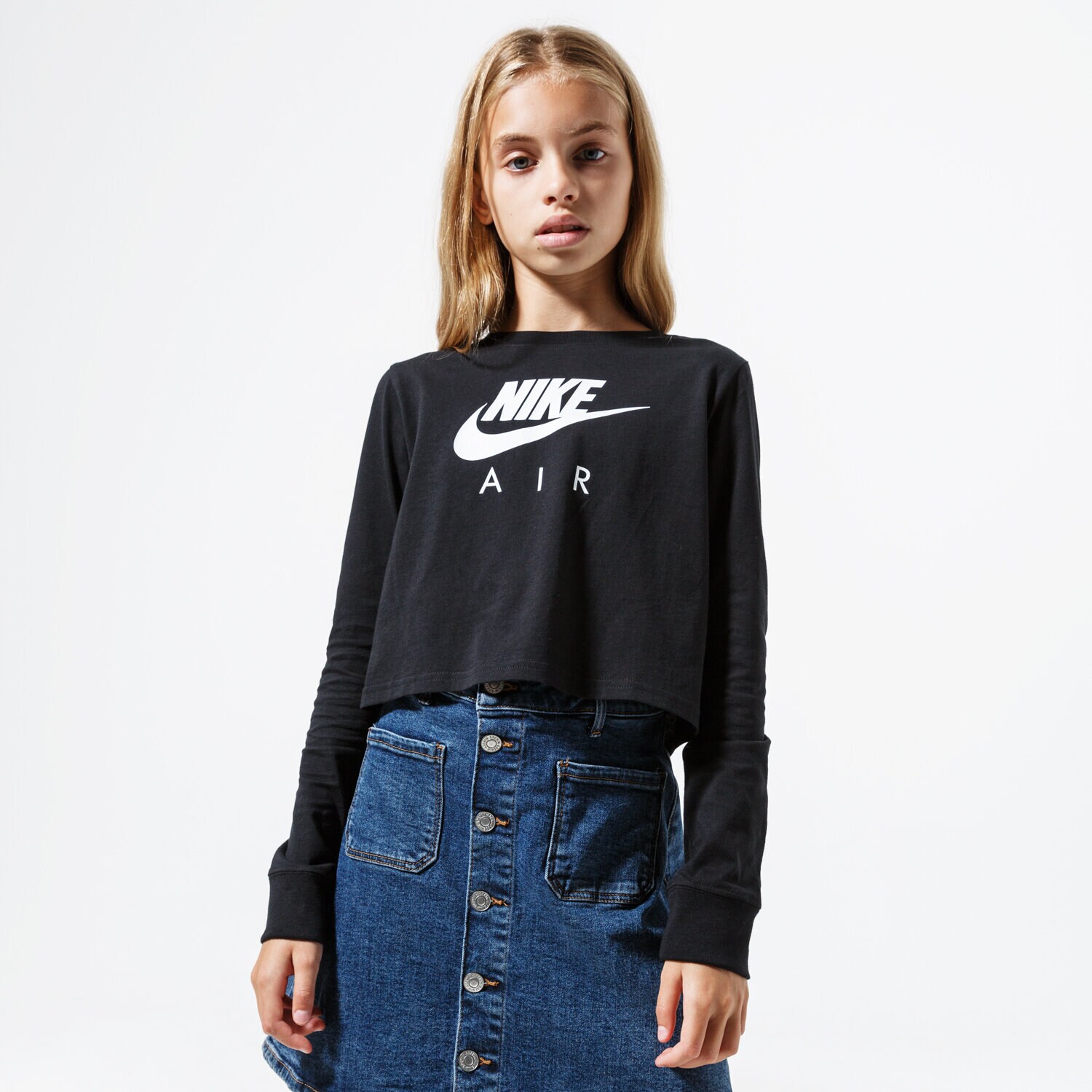 Kinder T-Shirt NIKE T-SHIRT SPORTSWEAR CV2186-010 Schwarz