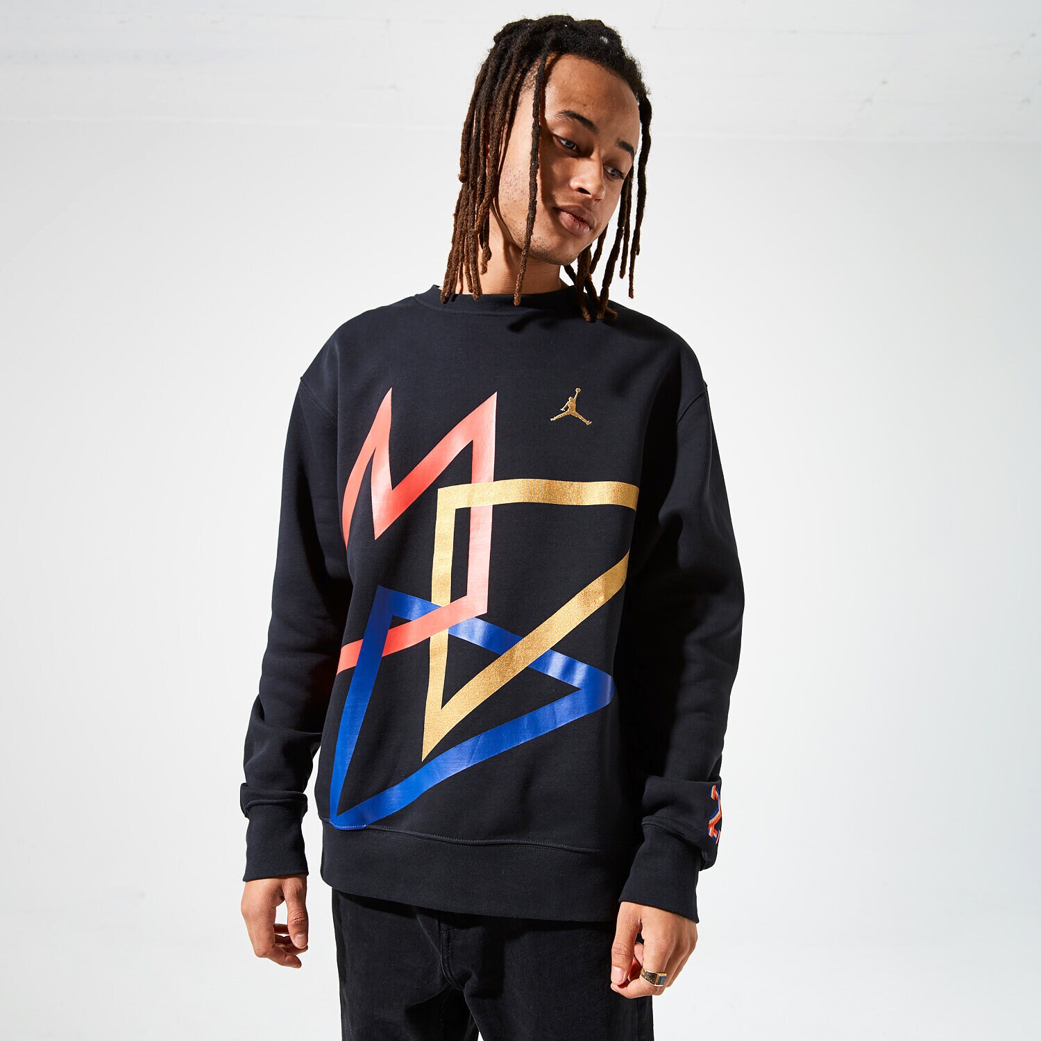 Herren JORDAN SWEATSHIRT SPORT DNA CK9569-010 Schwarz