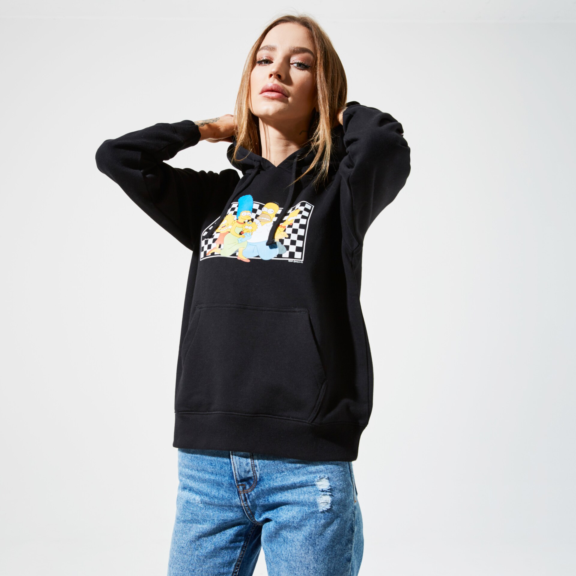 Damen VANS HOODIE VANS X THE SIMPSONS FAMILY FLEECE VN0A4V48ZZZ Schwarz