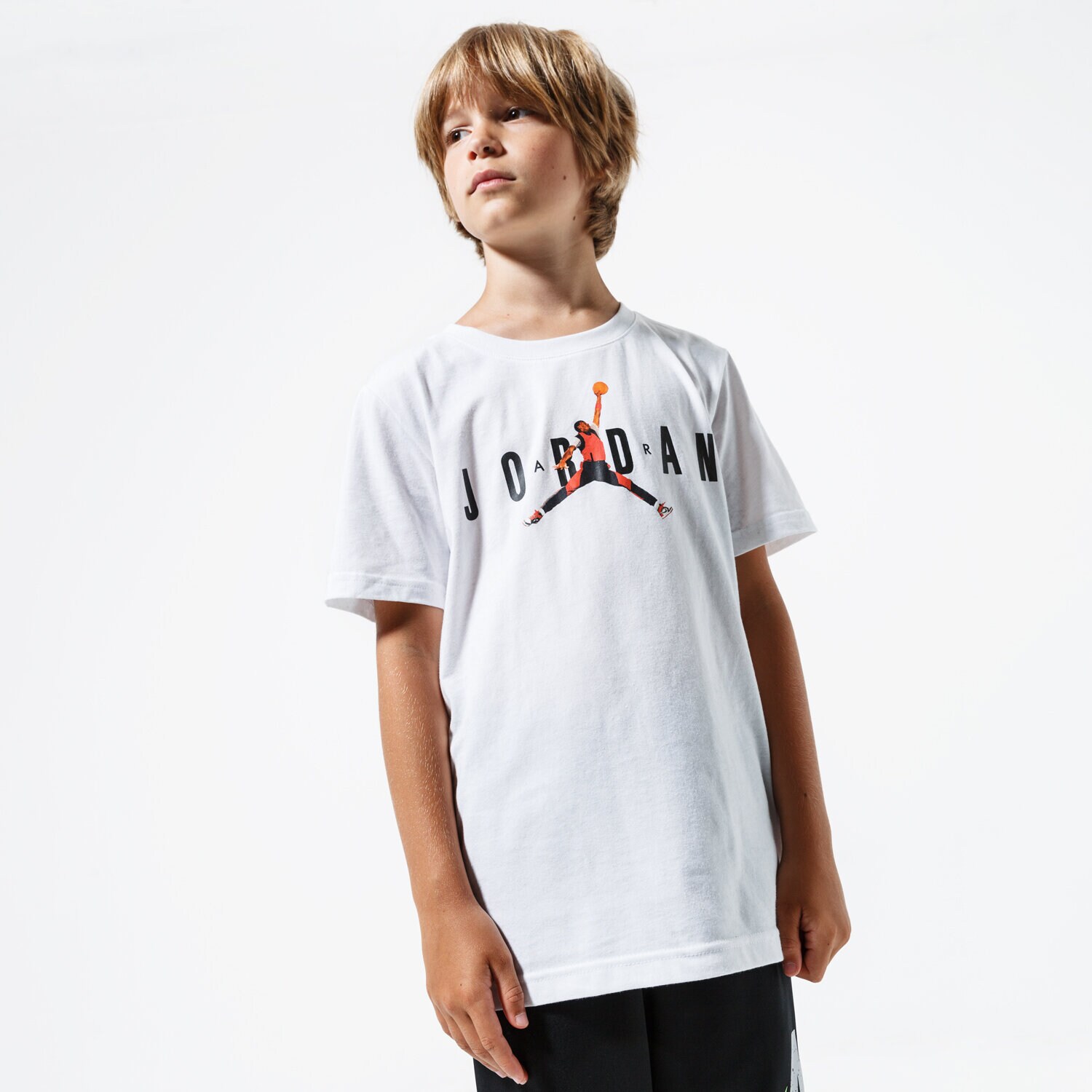 Kinder T-Shirt JORDAN T-SHIRT BRAND CREW 3 TEE 956780-001-EH Weiß