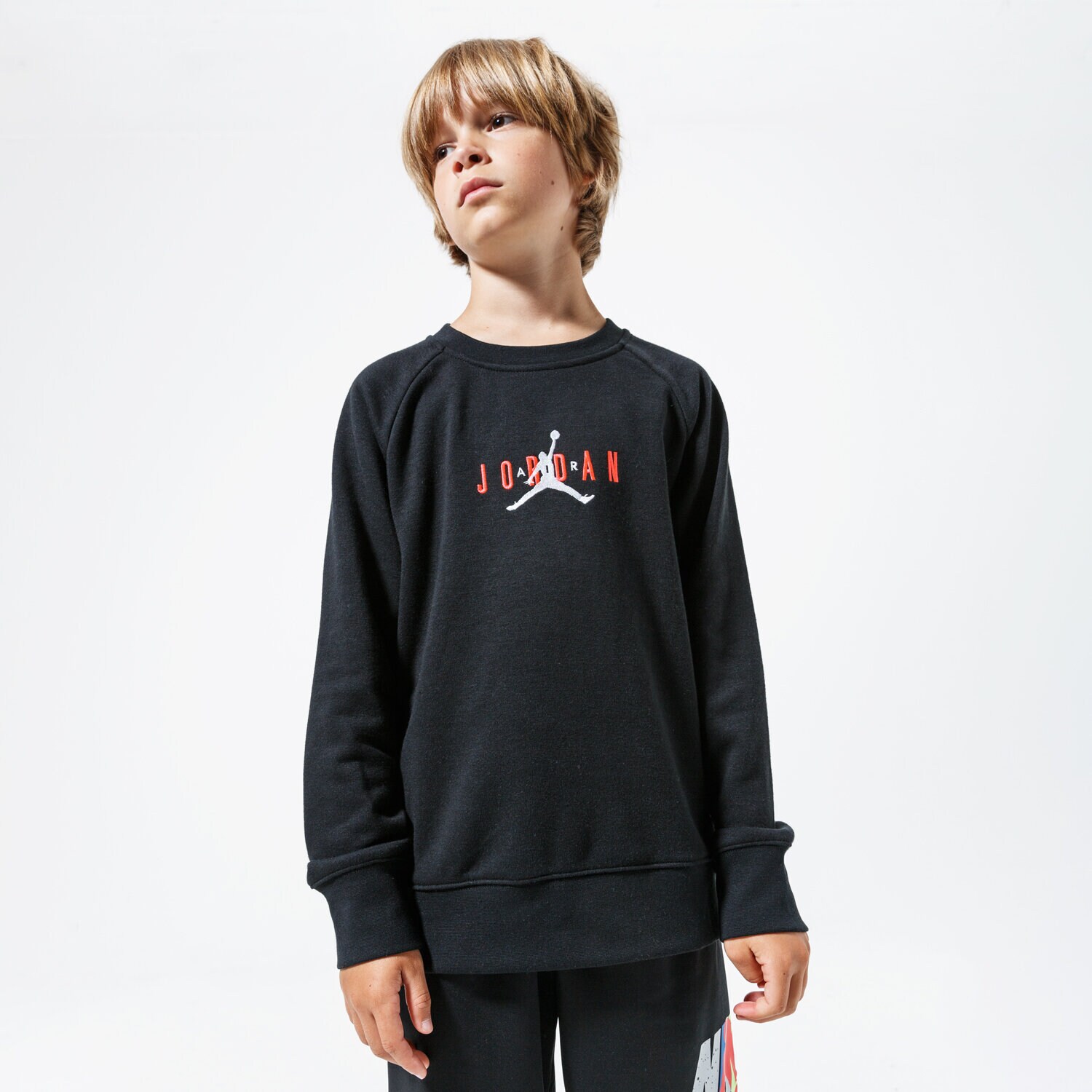 Kinder JORDAN SWEATSHIRT JDB JORDAN AIR CREW 956872-023-EH Schwarz