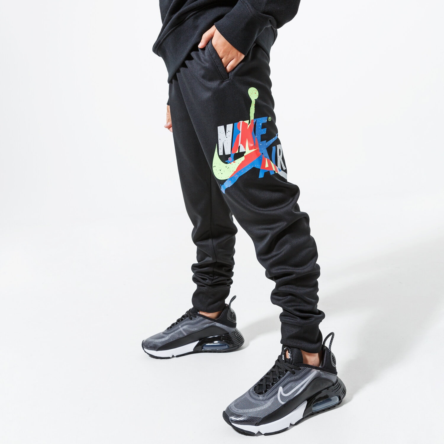 Kinder Hosen JORDAN HOSE JDB JUMPMAN CLASSICS SUIT PANT 957171-023-EH Schwarz