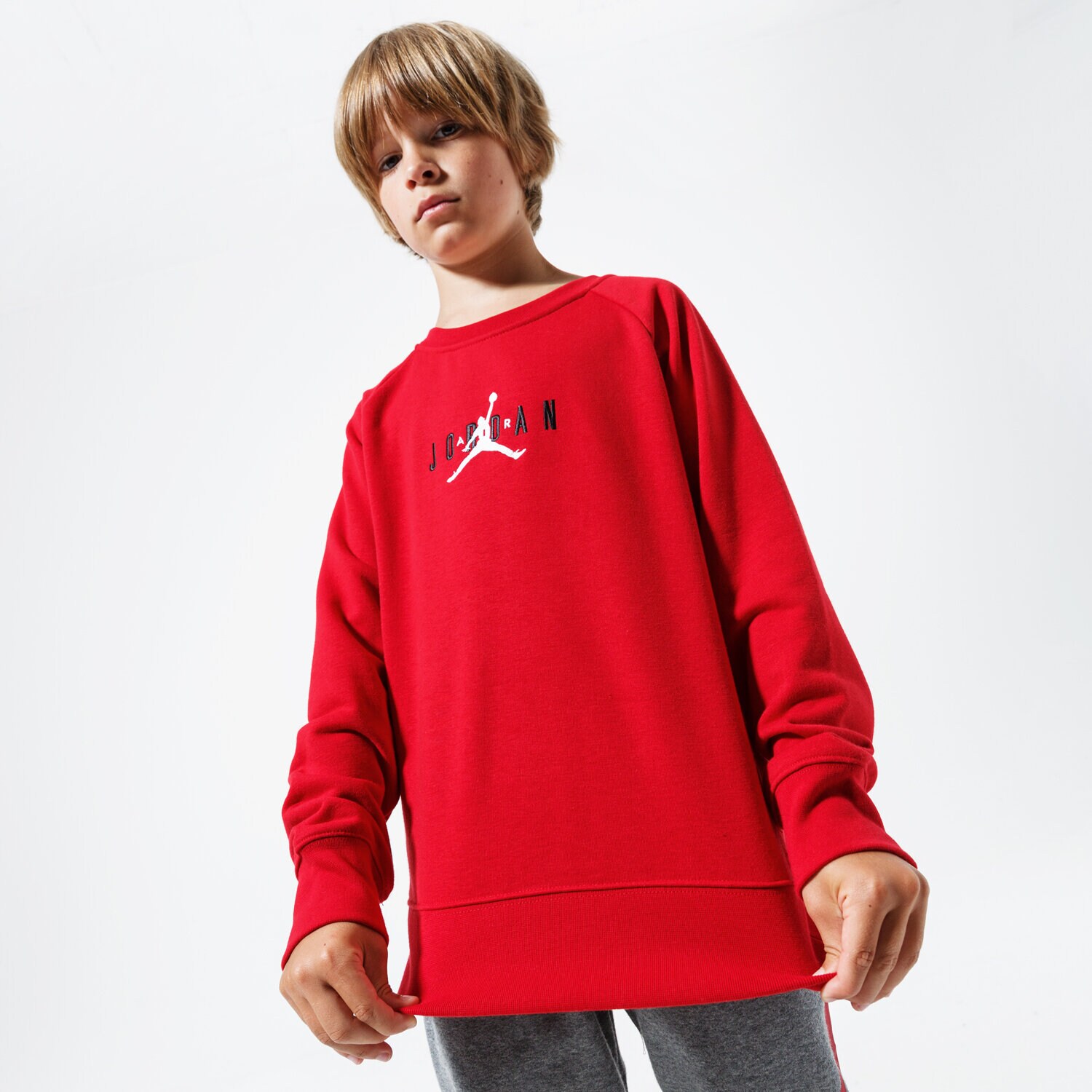 Kinder JORDAN SWEATSHIRT JDB JORDAN AIR CREW 956872-R78-EH Rot