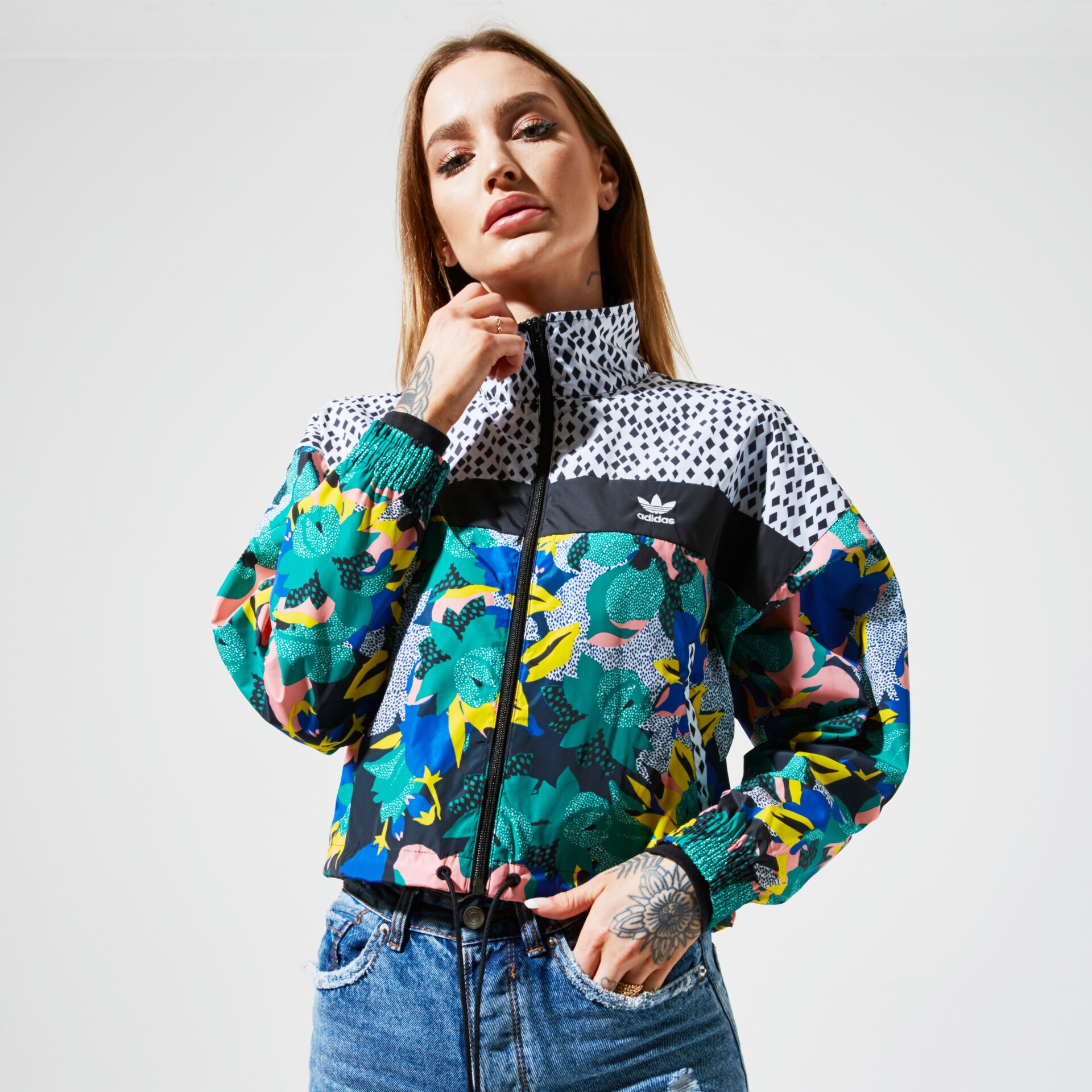 Damen Winterjacke ADIDAS JACKE WINDBREAKER GC6848 Multicolor
