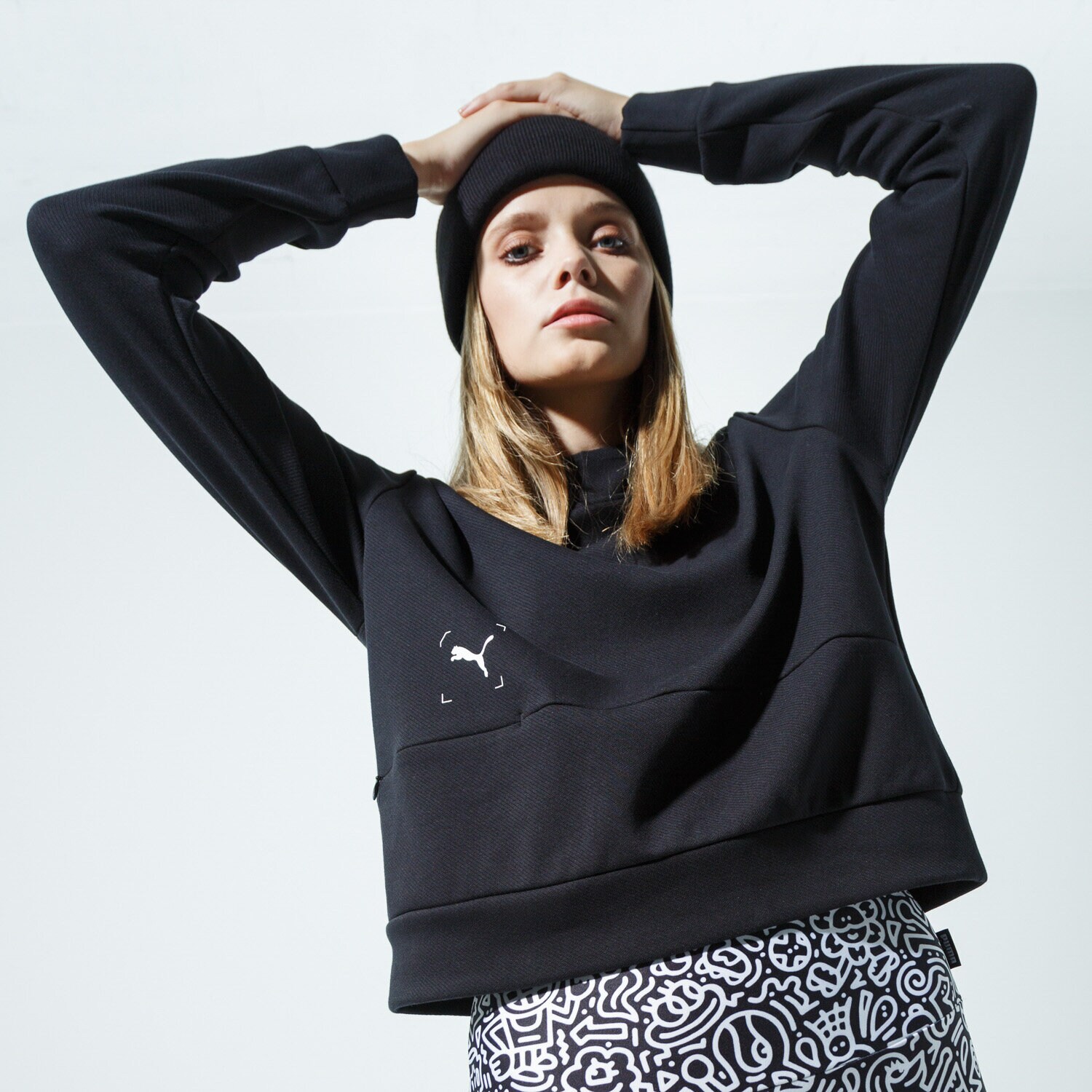 Damen PUMA HOODIE NU-TILITY HOODIE 58354801 Schwarz