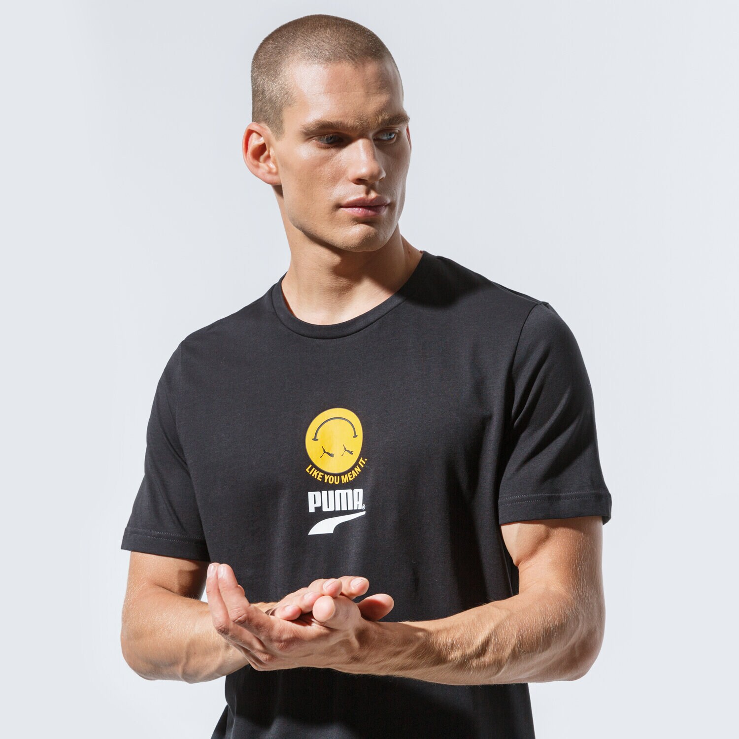 Herren T-Shirt PUMA T-SHIRT PUMA CLUB GRAPHIC TEE 59879301 Schwarz