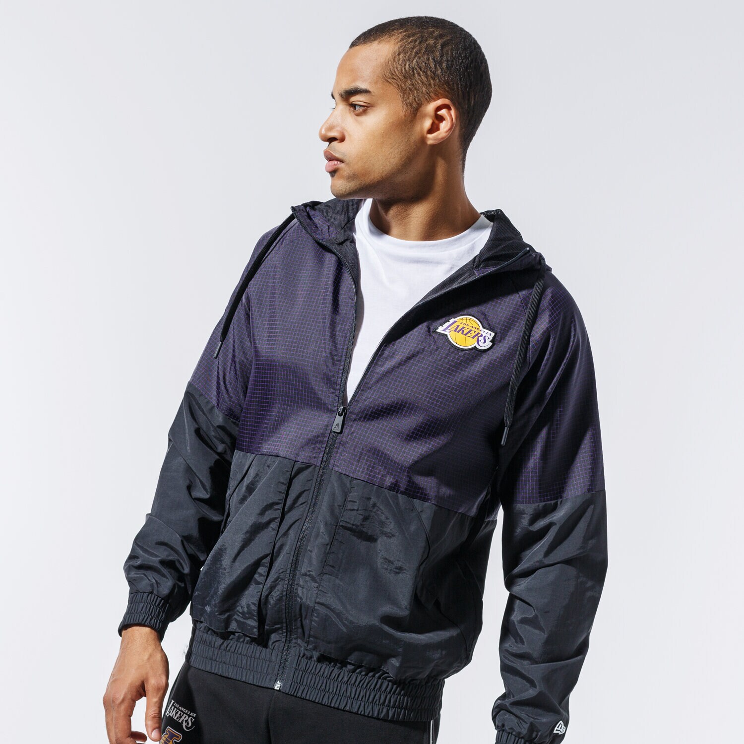 Herren Übergangsjacke NEW ERA JACKE NBA CHECK RIPSTOP WINDBREAKER LOSLAK TRP 12485681