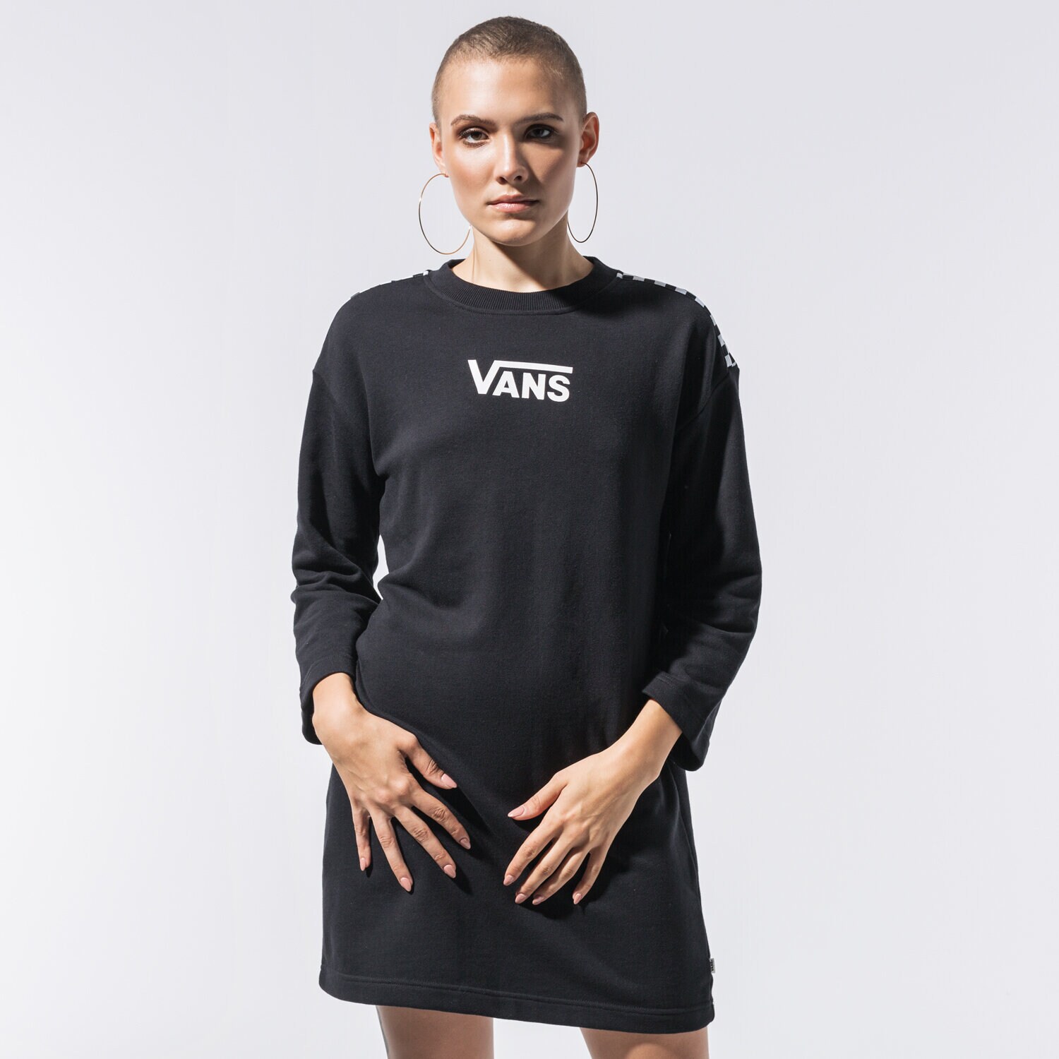 Damen Kleid VANS KLEID CHROMO II TRAININGSANZUGS VN0A47YGBLK1 Schwarz