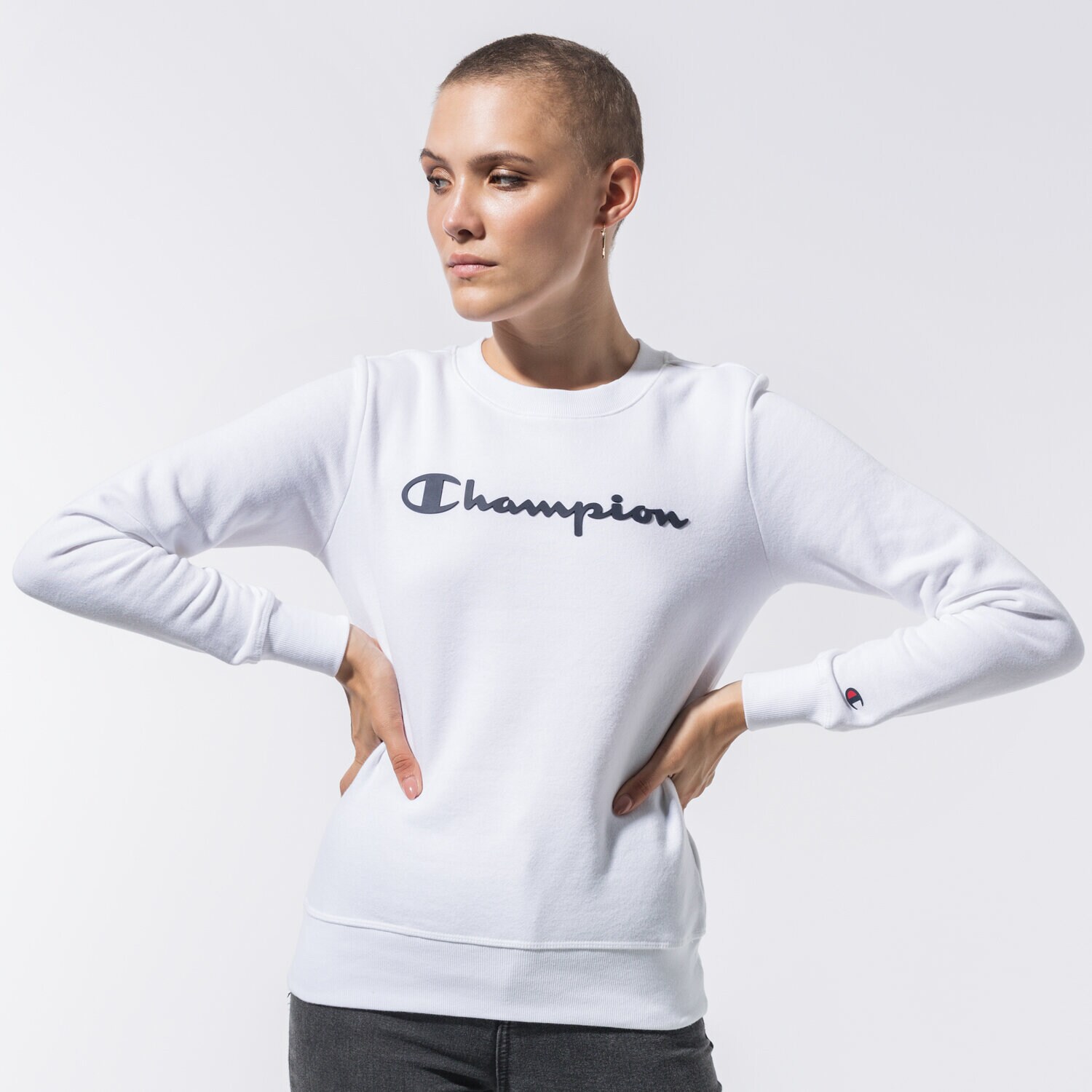 Damen CHAMPION SWEATSHIRT CREWNECK SWEATSHIRT 113210WW001 Weiß