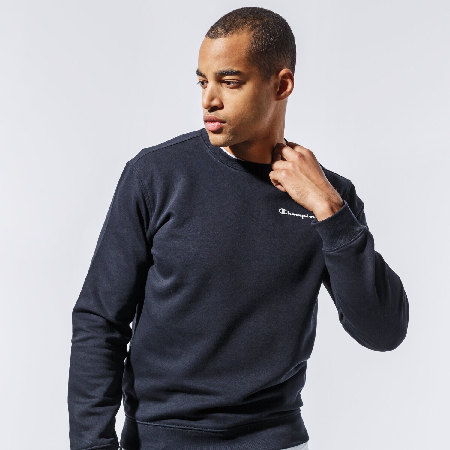 Herren CHAMPION SWEATSHIRT CREWNECK SWEATSHIRT 214750KK001 Schwarz