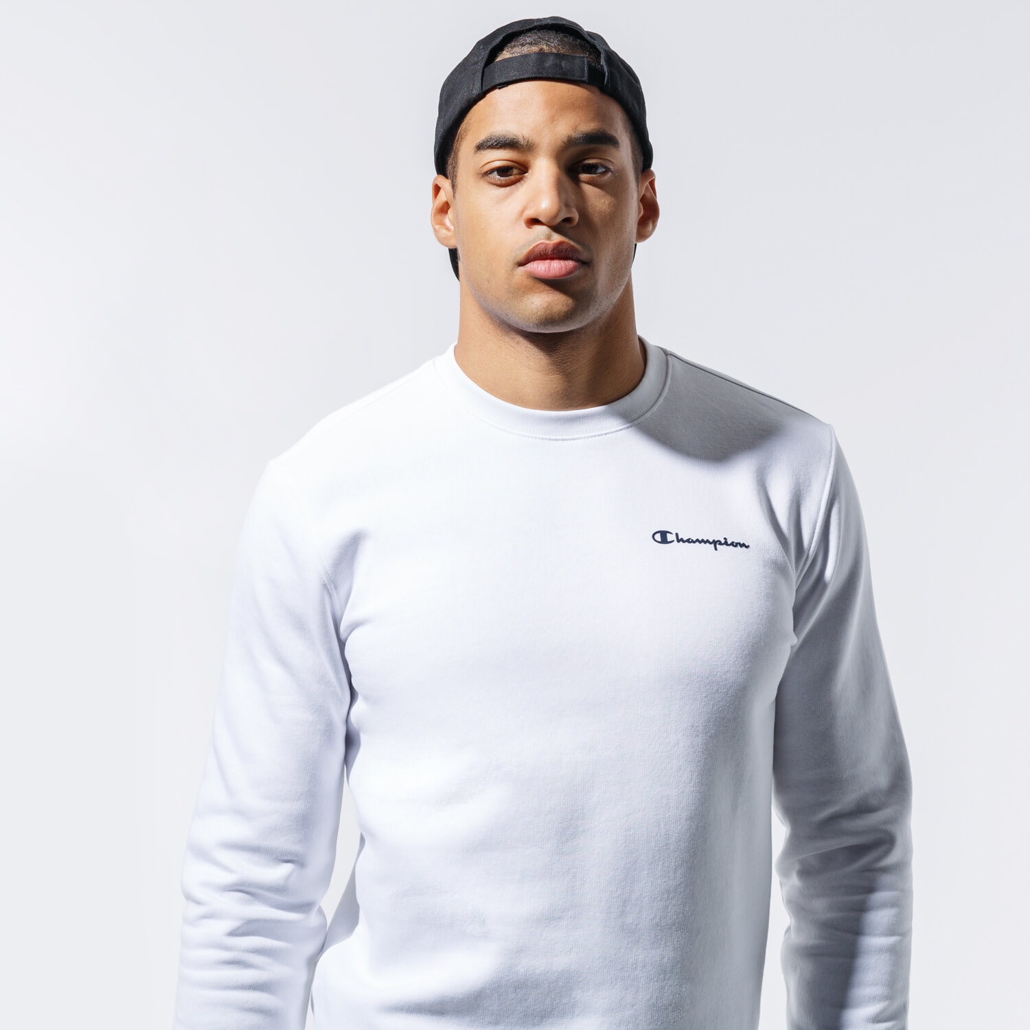 Herren CHAMPION SWEATSHIRT CREWNECK SWEATSHIRT 214750WW001 Weiß