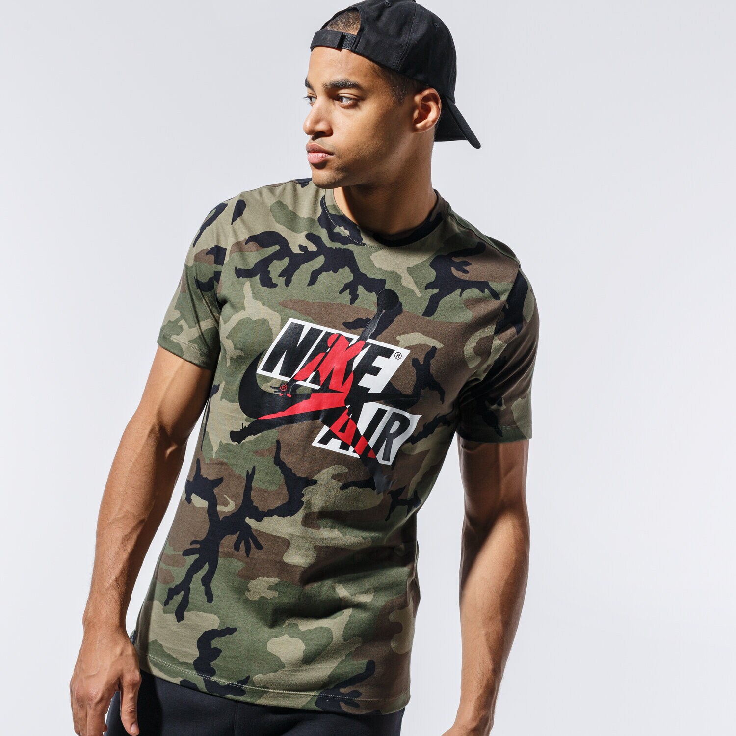 Herren T-Shirt JORDAN T-SHIRT M J JM CLSCS CAMO AOP SS CREW CU2072-222 Multicolor