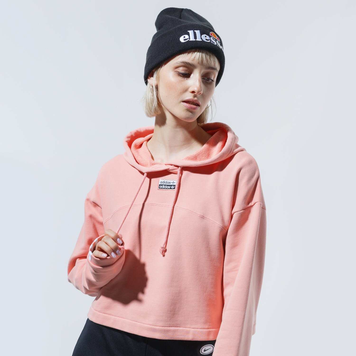 Damen ADIDAS HOODIE R.Y.V. CROPPED HOODIE GD3088 Rosa