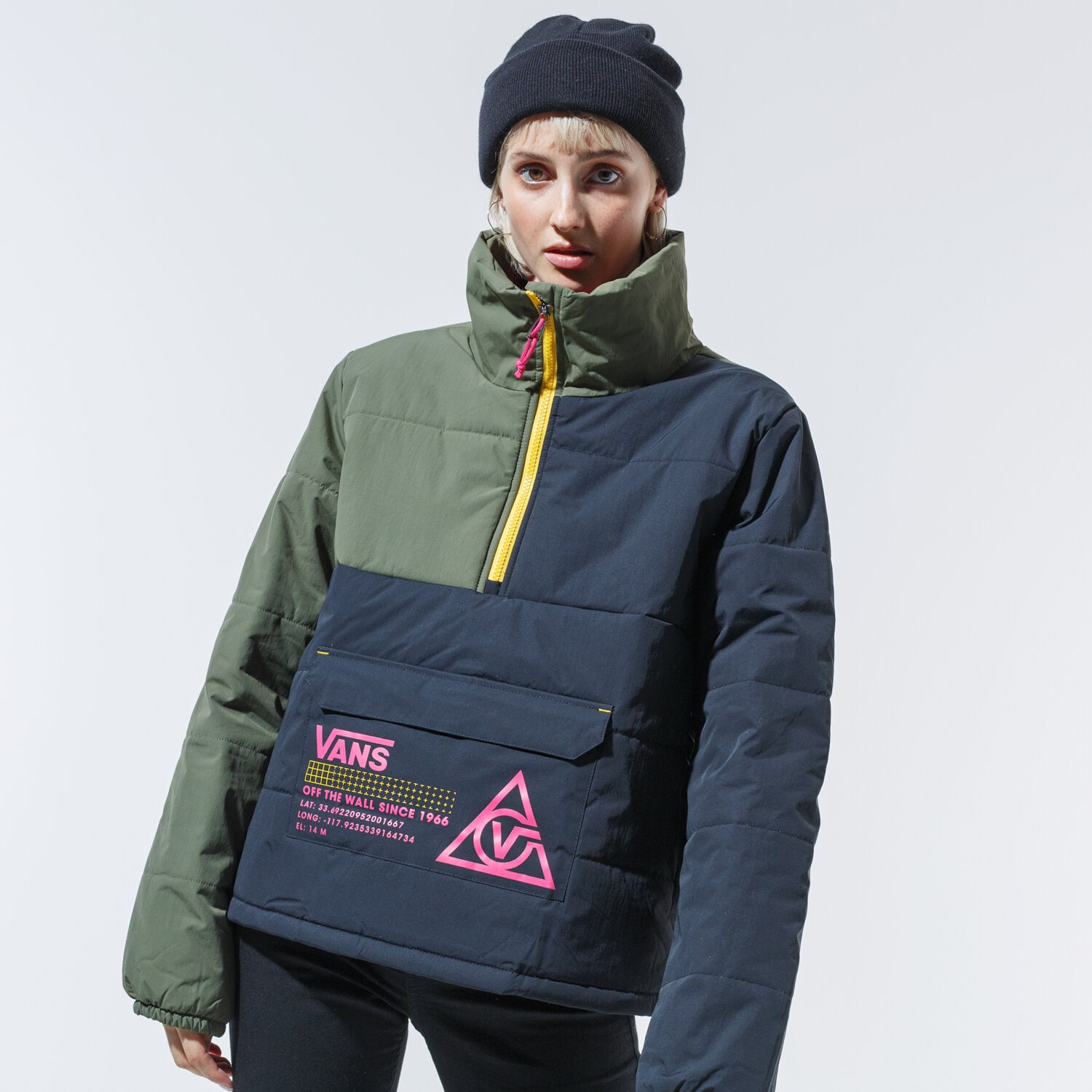 Damen Winterjacke VANS JACKE WINTER 66 SUPPLY PO PUFFER MTE VN0A4SD8KCZ1 Schwarz