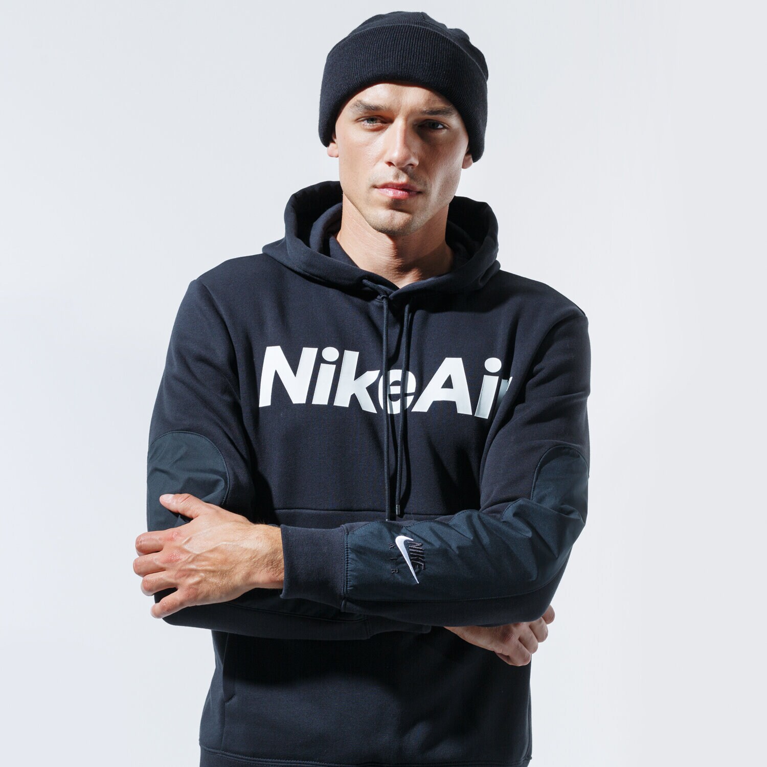 Herren NIKE HOODIE M NSW AIR HOODIE PO FLC CU4139-010 Schwarz