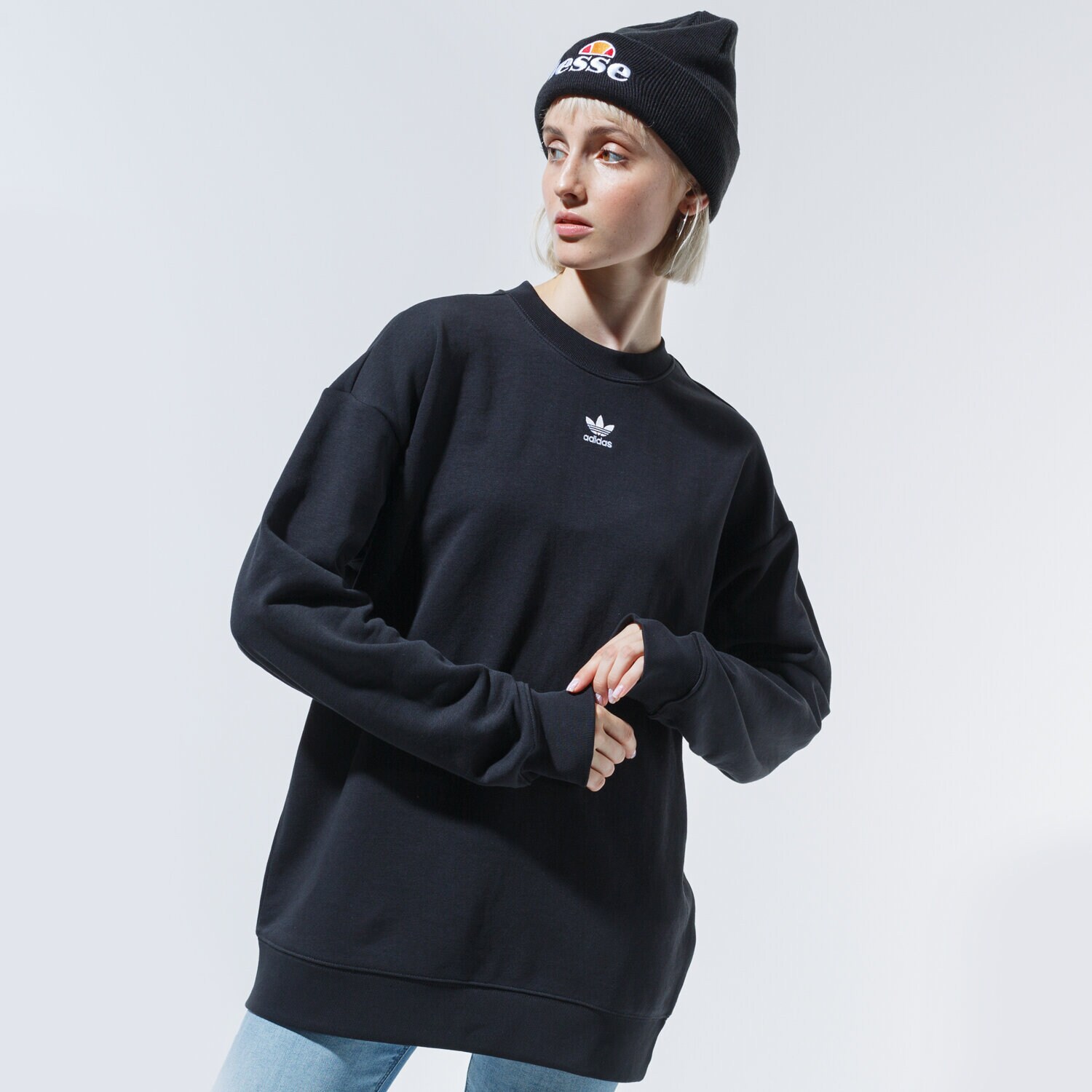 Damen ADIDAS SWEATSHIRT SWEATSHIRT GD4313 Schwarz