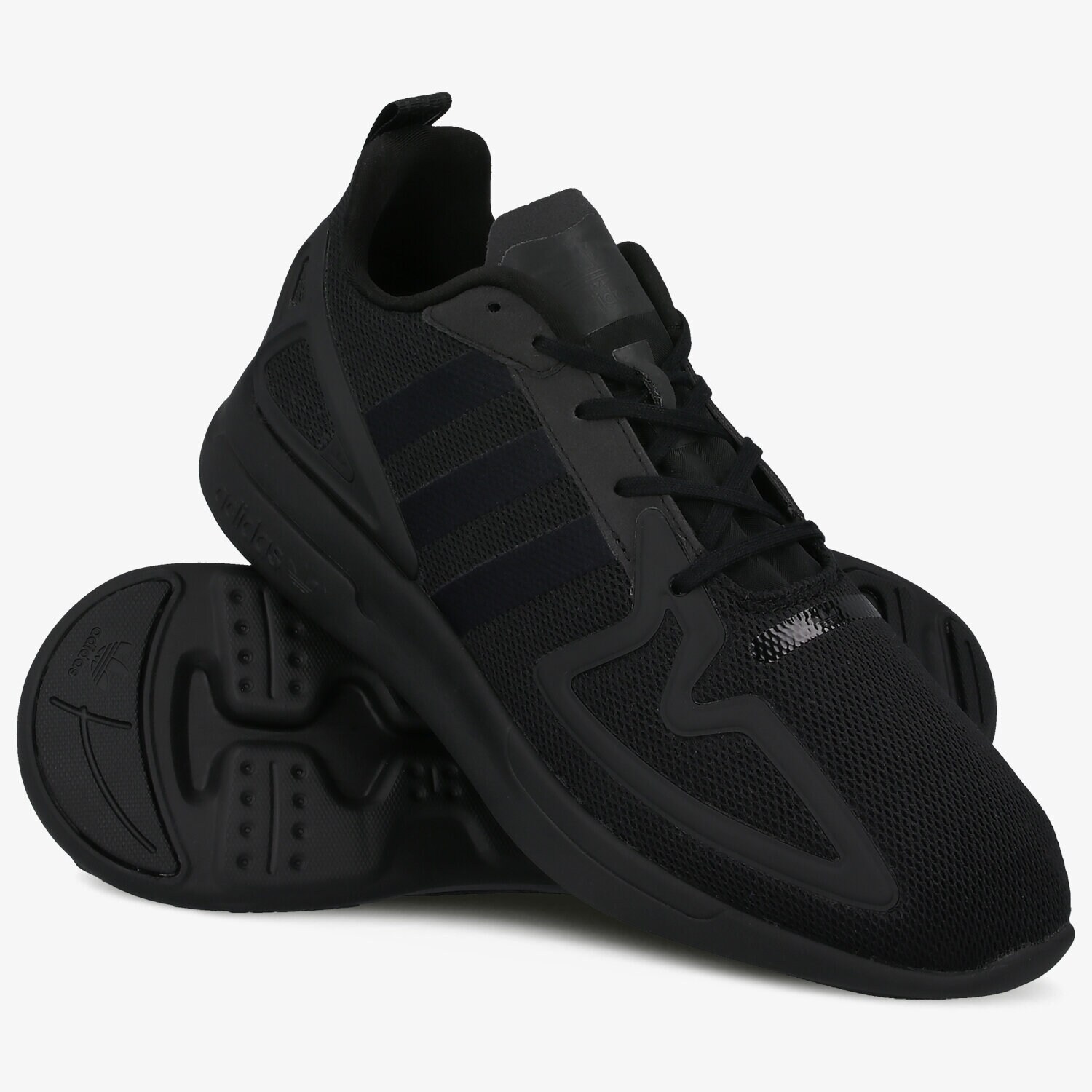 TWOブラック S adidas Originals Sneaker ZX 2K Flux - Schwarz/Grau/Pink