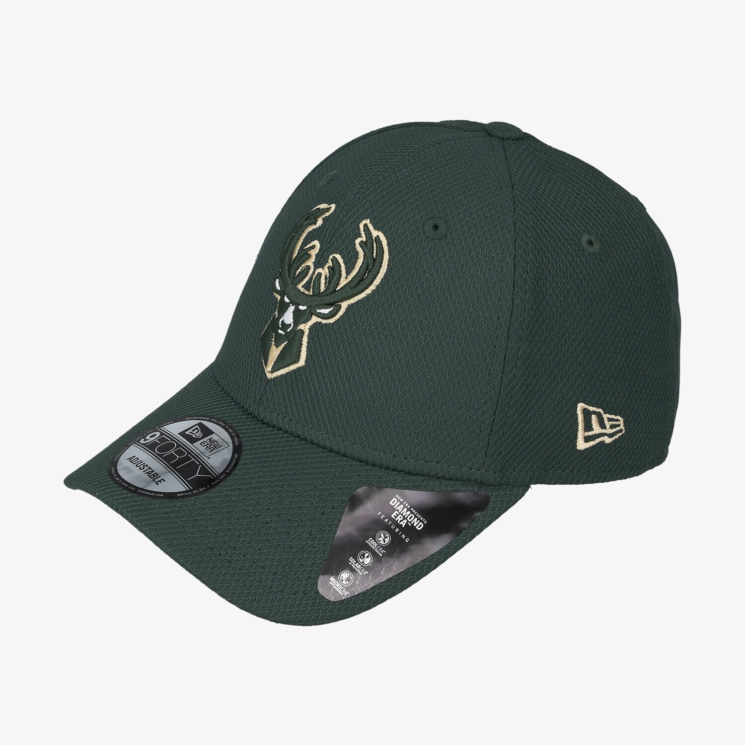 Herren Cap NEW ERA MÜTZE DIAMOND ERA 9FORTY BUCKS MILWAUKEE BUCKS OTC 12490289 Grün