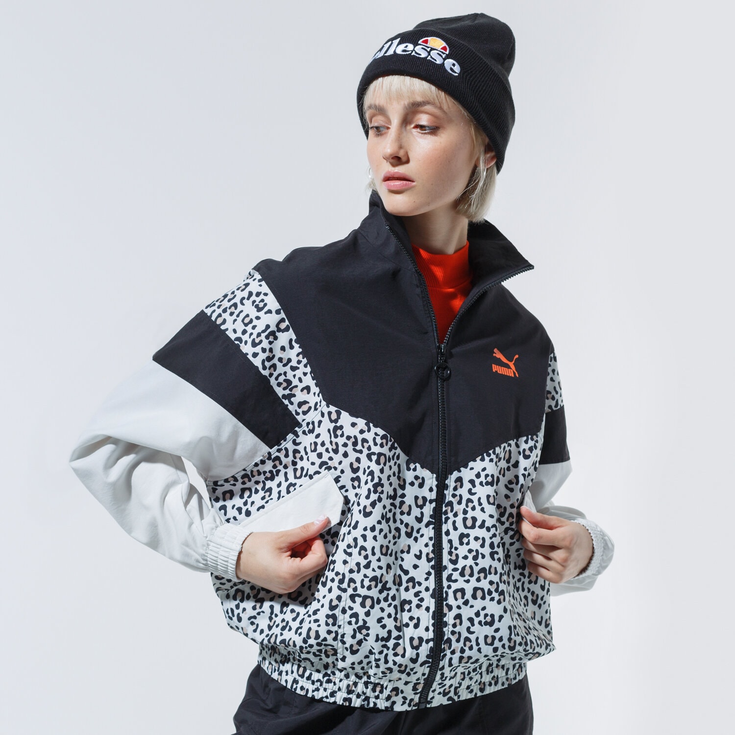 Damen Winterjacke PUMA JACKE TFS TRACK JACKET AOP WOVEN 59895701 Multicolor