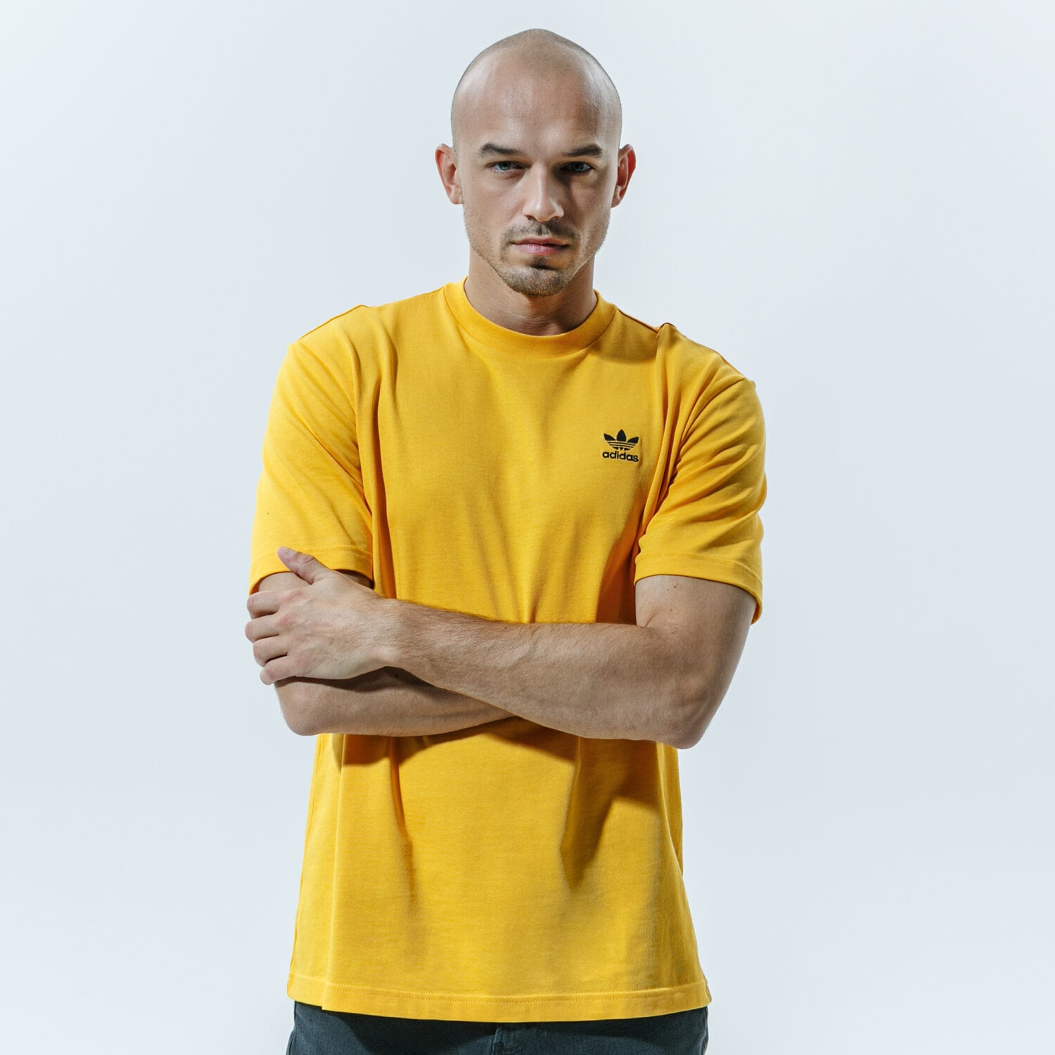 Herren T-Shirt ADIDAS T-SHIRT B+F TREFOIL TEE GE0824 Gelb