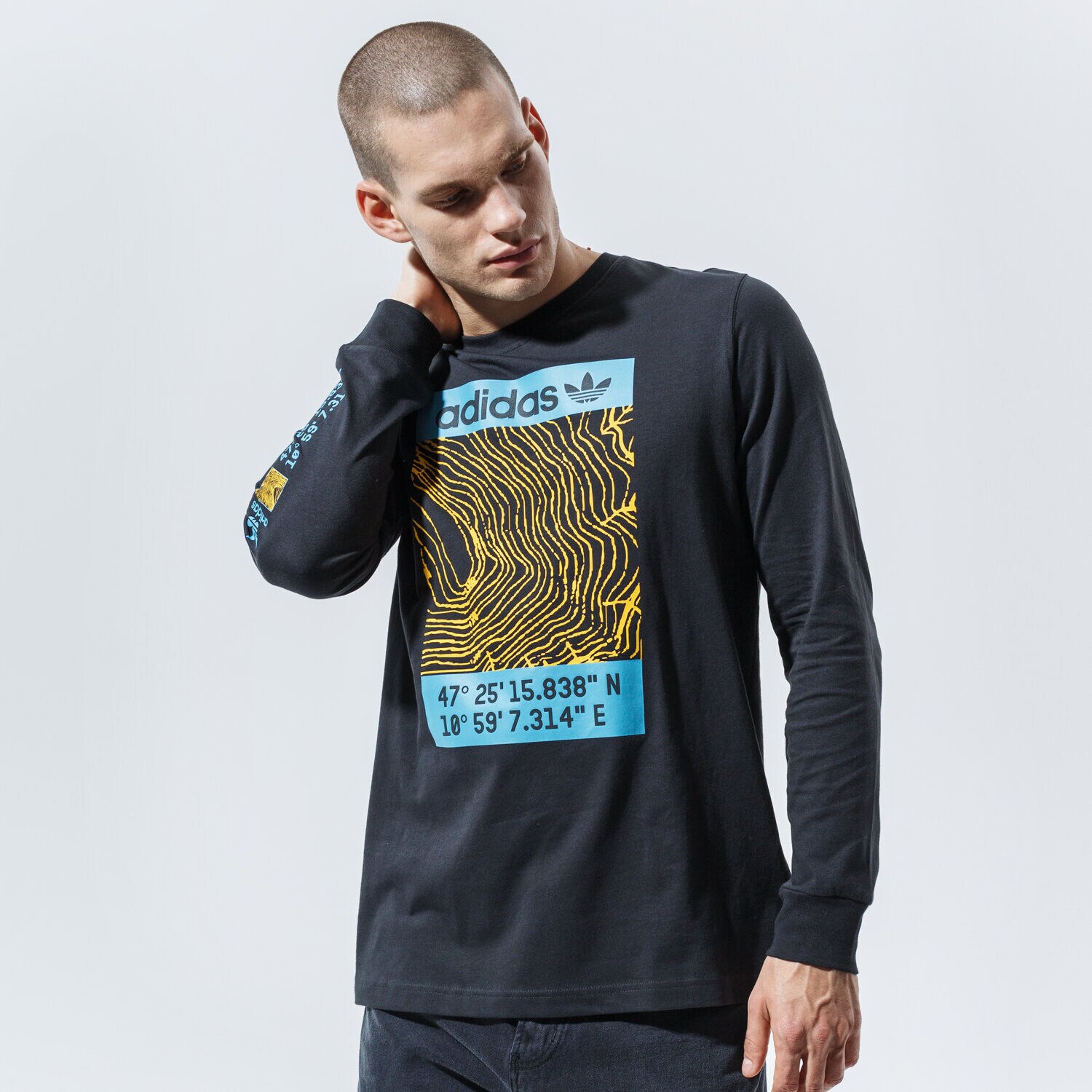 Herren T-Shirt ADIDAS T-SHIRT ADV LS TEE GE0879 Schwarz