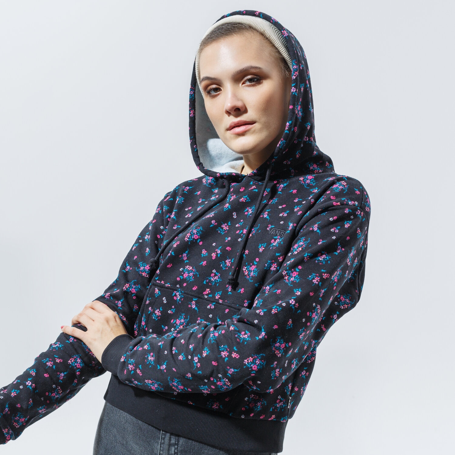 Damen VANS HOODIE BEAUTY FLORAL HOODIE VN0A4S9EBLK1 Schwarz