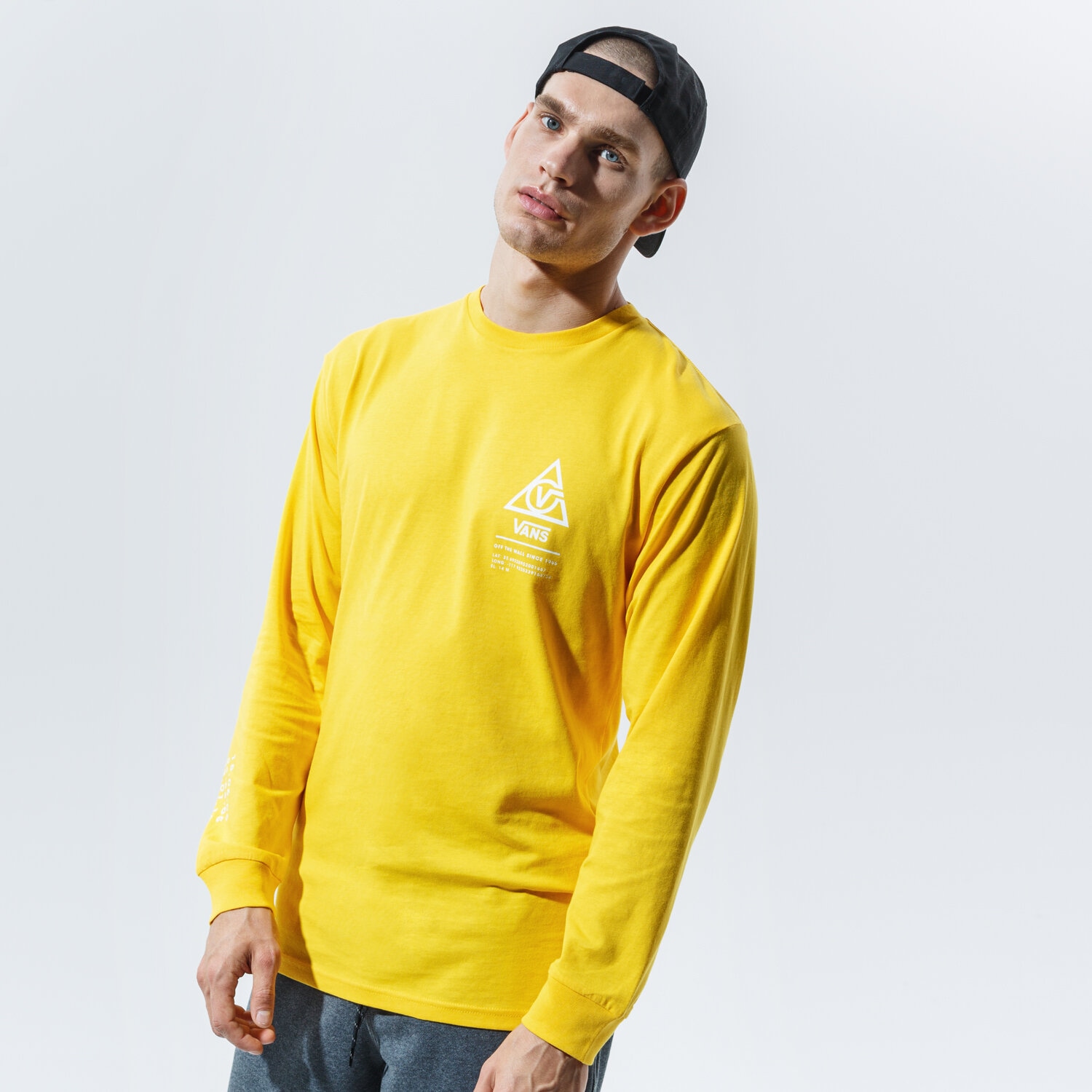 Herren T-Shirt VANS T-SHIRT 66 SUPPLY LS VN0A4TUT85W1 Gelb