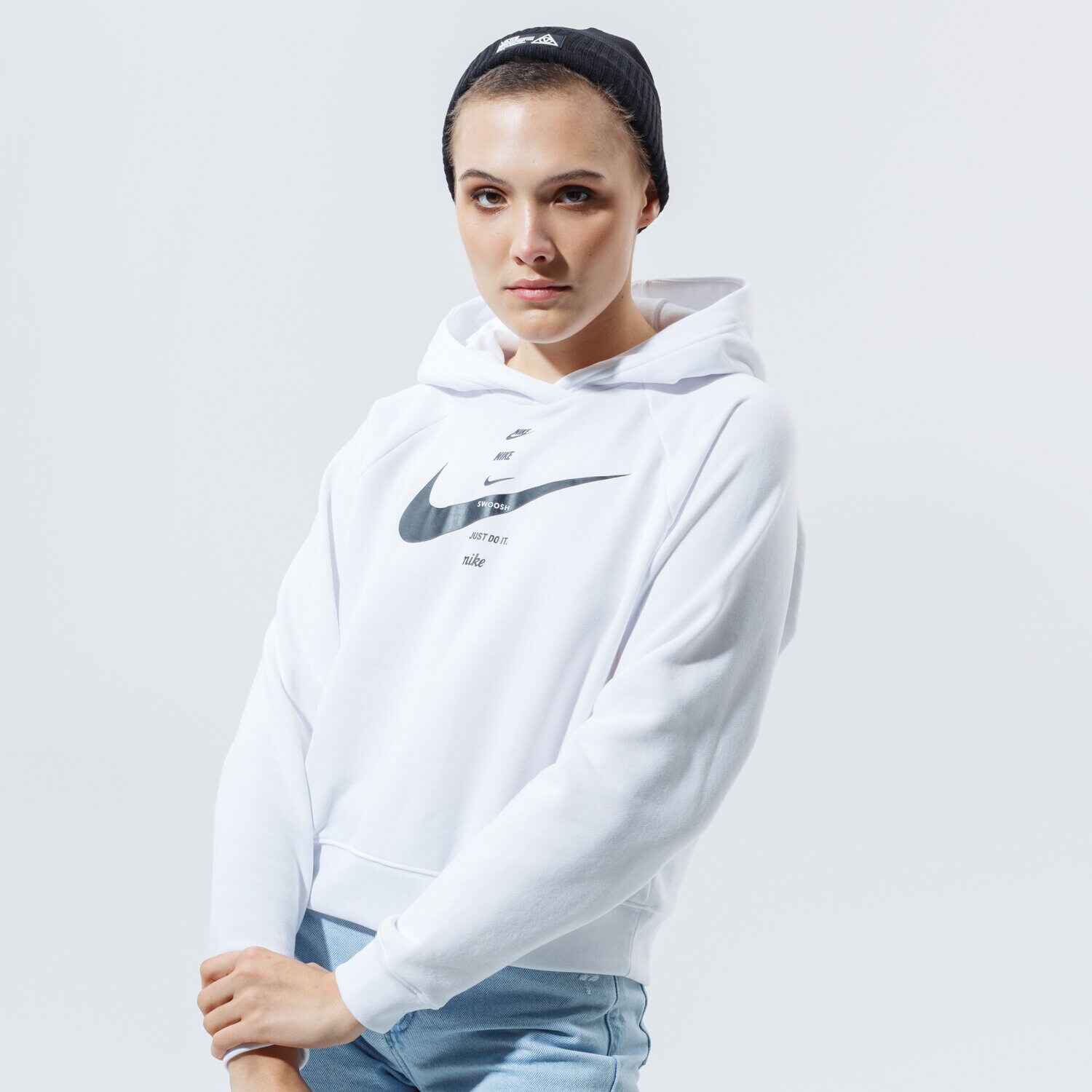 Damen NIKE HOODIE W NSW SWSH HOODIE FLC BB CU5676-101 Weiß
