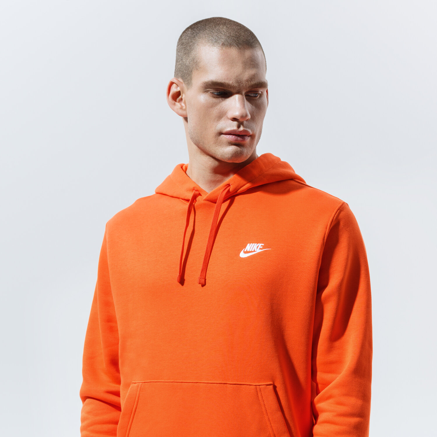 Herren NIKE HOODIE SPORTSWEAR CLUB FLEECE BV2654-837 Orange