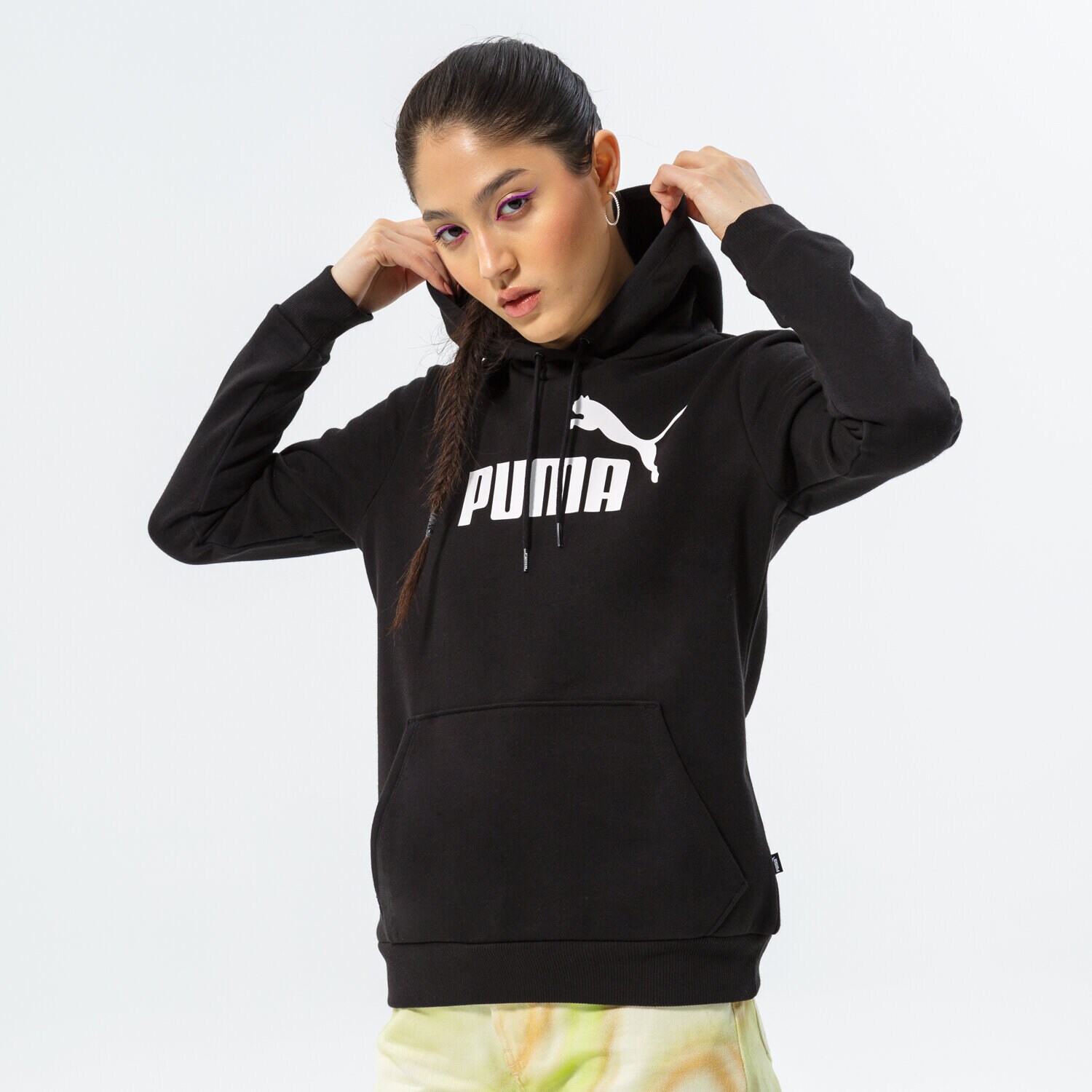 Damen PUMA HOODIE CORE OVERHEAD HOODIE 586788 01 Schwarz