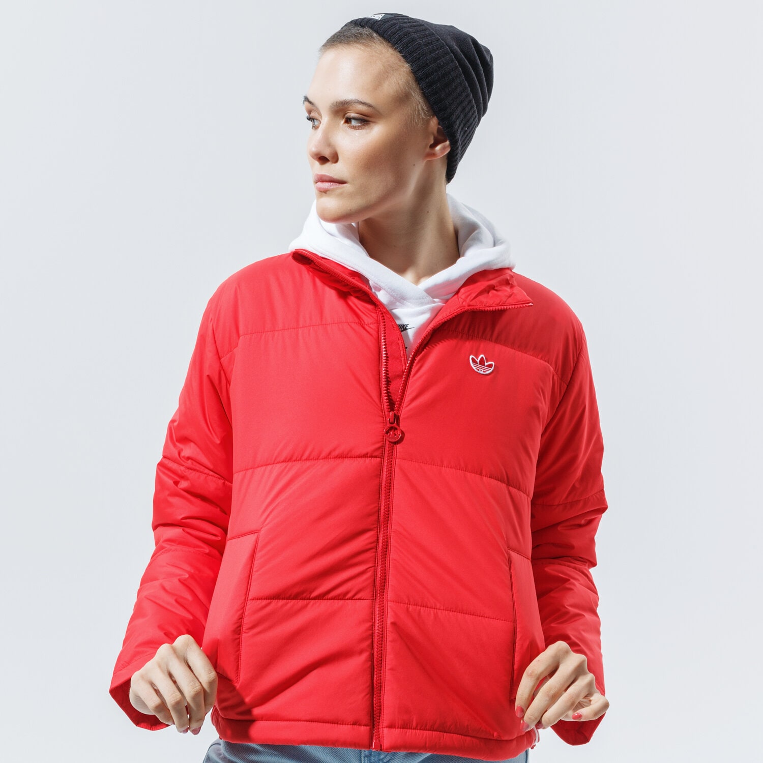 Damen Winterjacke ADIDAS JACKE WINTER SHORT PUFFER GK8556 Rot