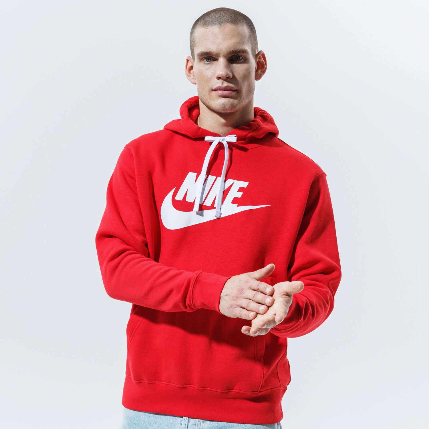 Herren NIKE HOODIE SPORTSWEAR CLUB FLEECE BV2973-657 Rot