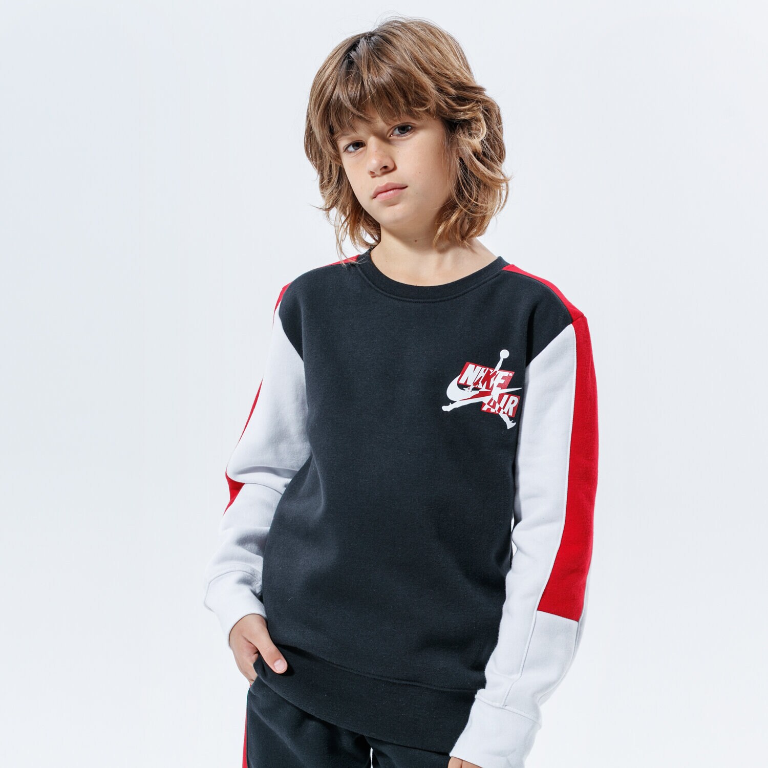 Kinder JORDAN SWEATSHIRT JUMPMAN CLASSICS III CREW 957424-023 Schwarz