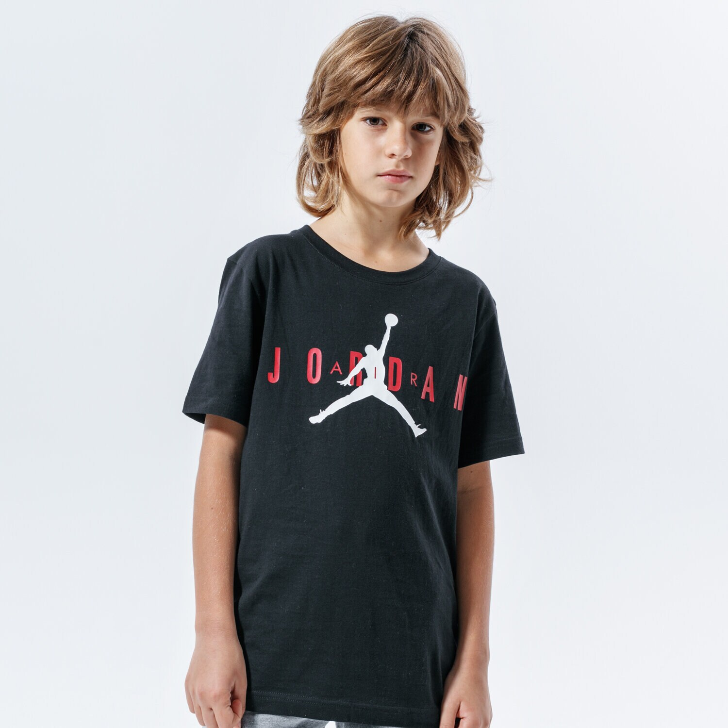 Kinder T-Shirt JORDAN T-SHIRT JDB BRAND TEE 5 BOY 955175-023 Schwarz