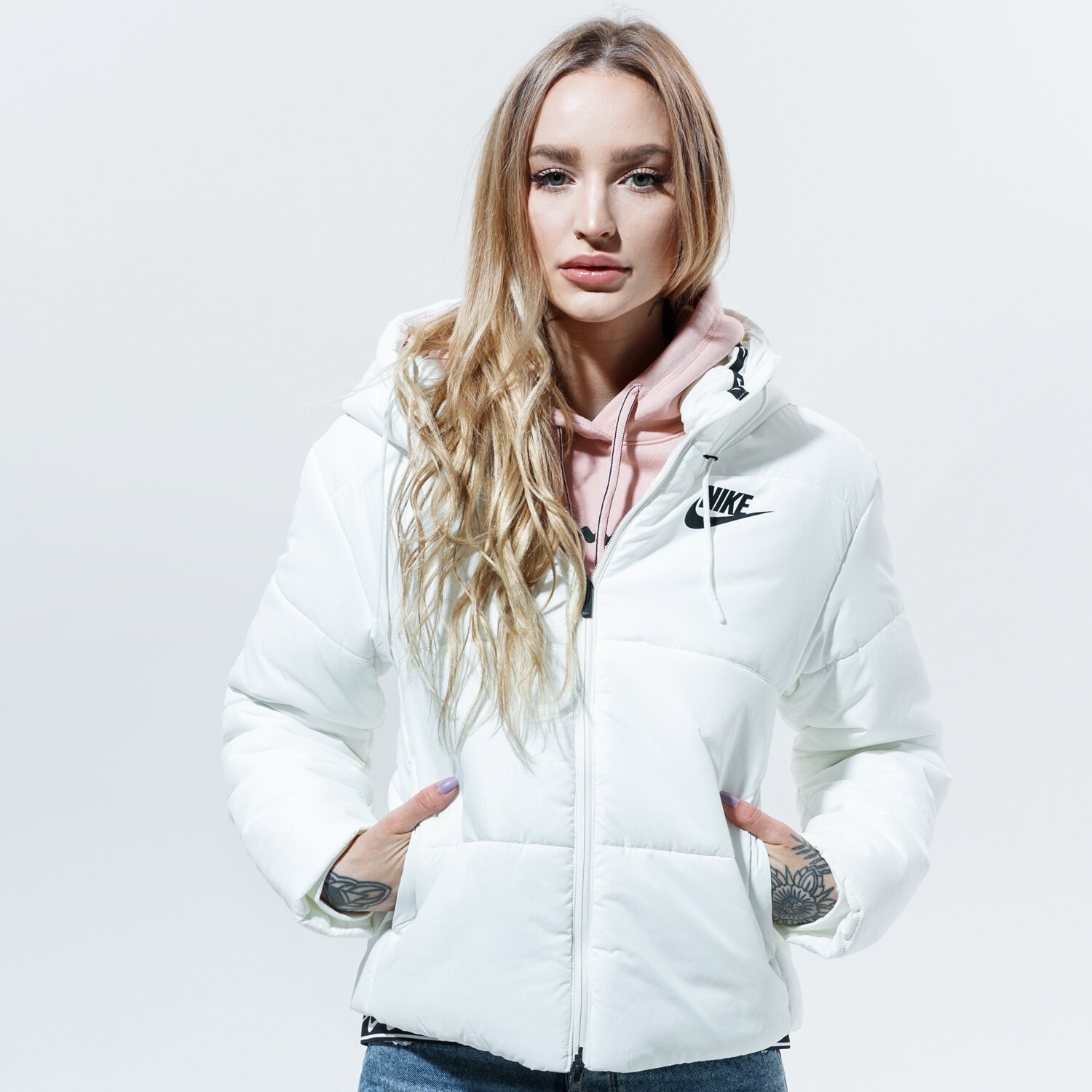 Damen Winterjacke NIKE JACKE WINTER W NSW SYN FILL JKT HD CJ7578-133 Weiß