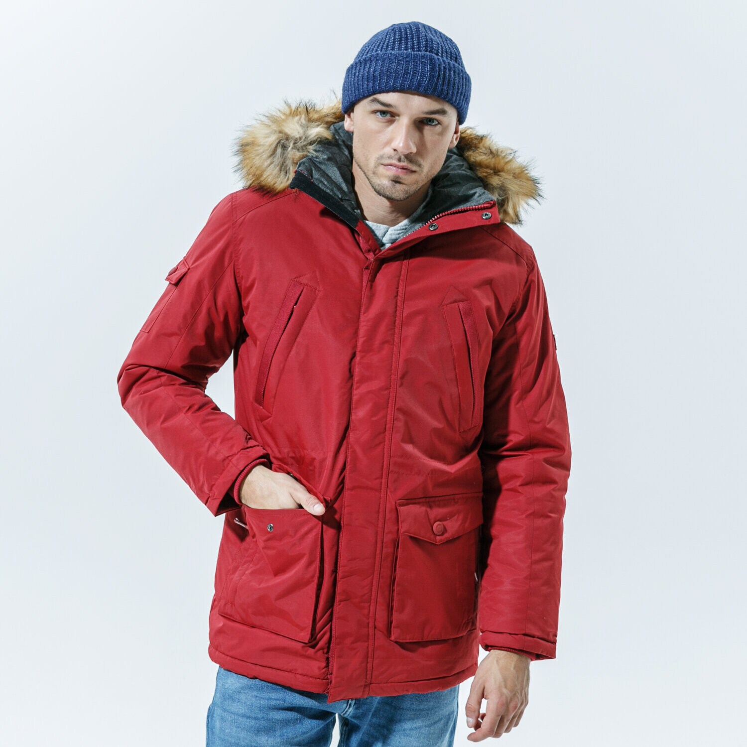 Herren Winterjacke CONFRONT JACKE WINTER ATTIS JKT CFV320KUD01001 Rot