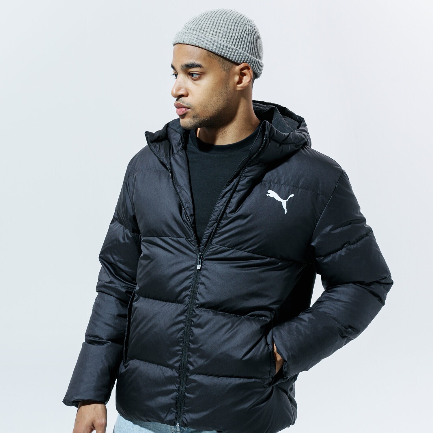 Herren Winterjacke PUMA JACKE WINTER ESS+ DOWN JACKET 58215601 Schwarz