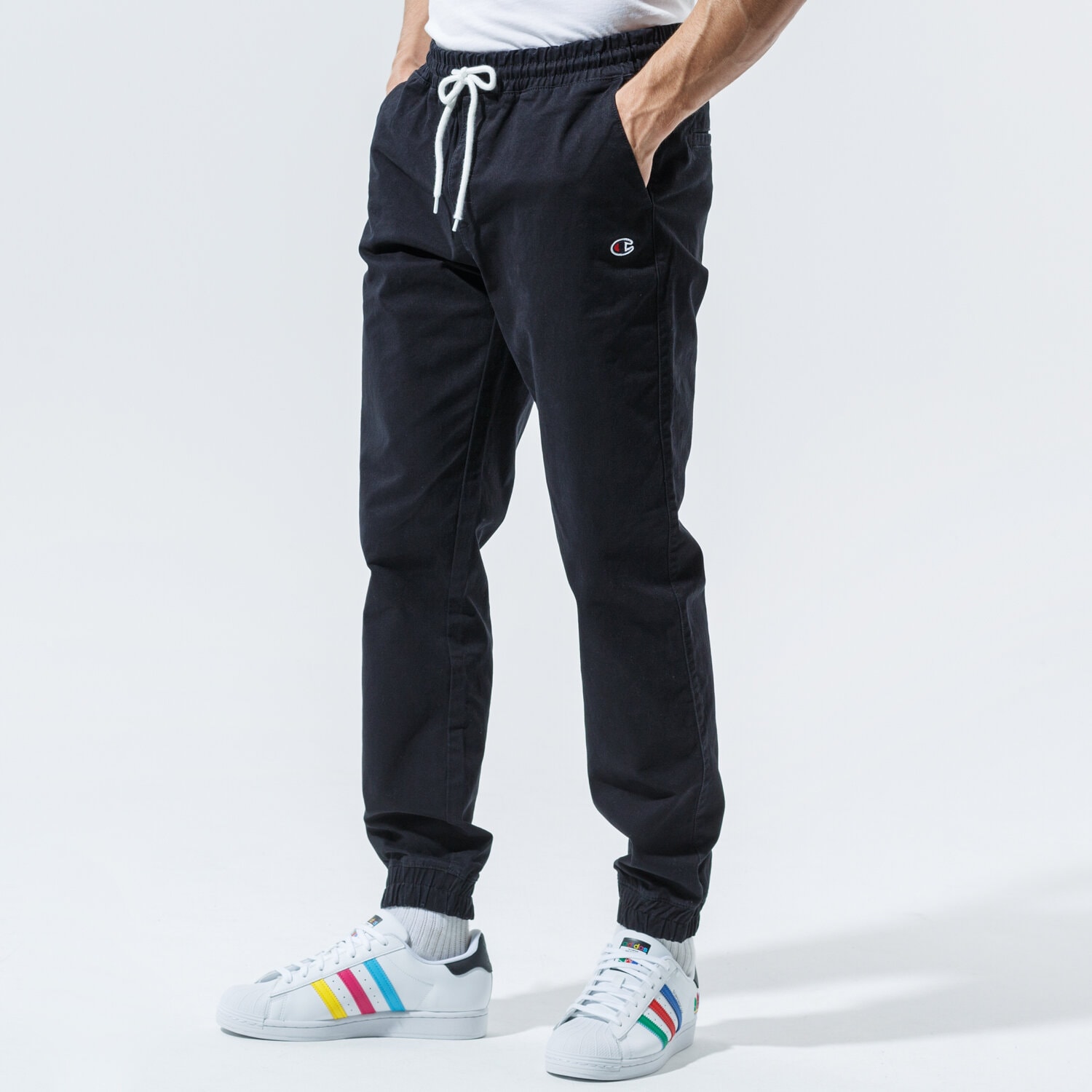 Herren Hosen CHAMPION HOSE ELASTIC CUFF PANTS 215193KK001 Schwarz
