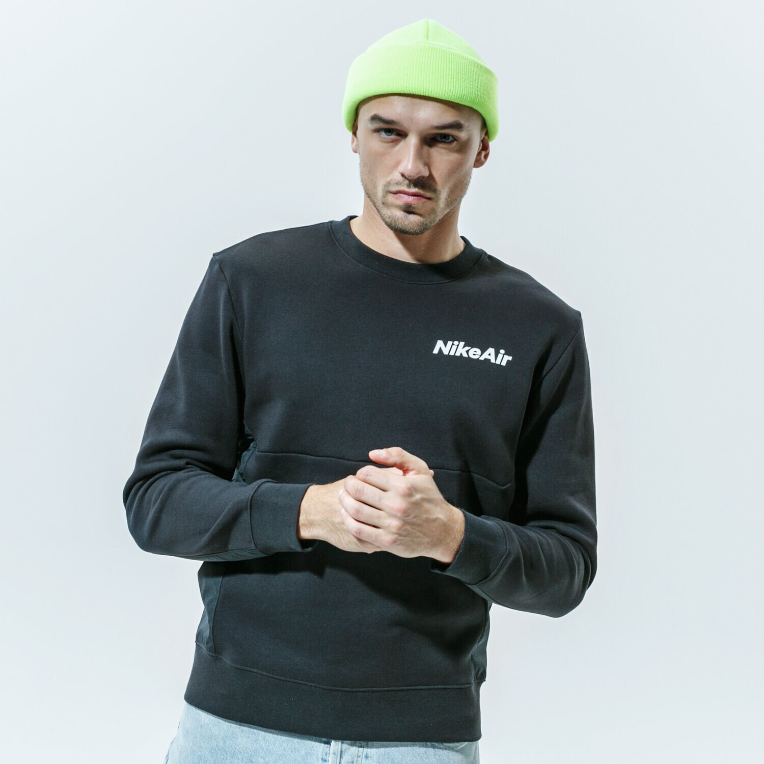 Herren NIKE SWEATSHIRT AIR CU4136-010 Schwarz