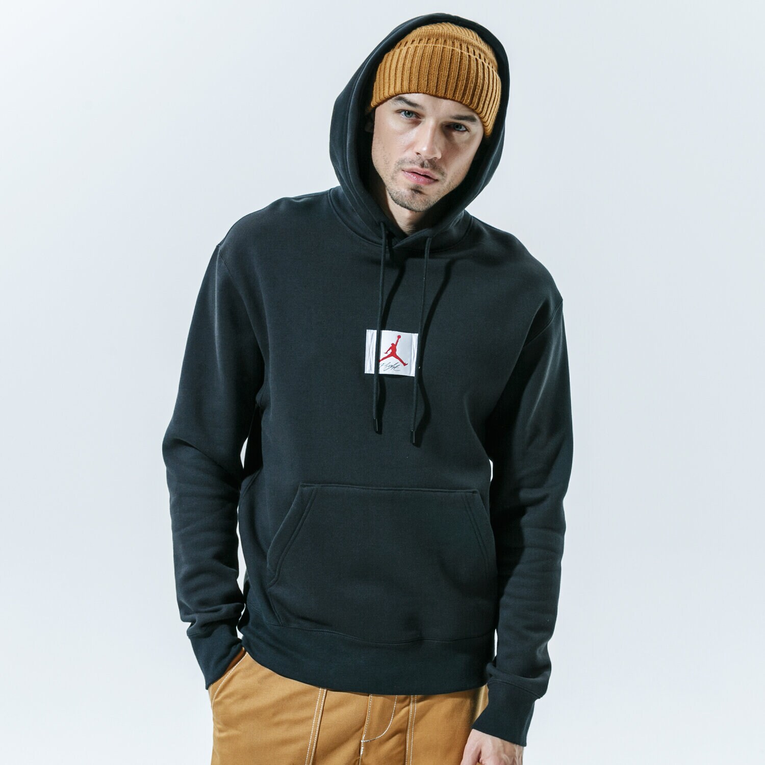 Herren JORDAN HOODIE M J FLT FLC PO SOLID CV6146-010 Schwarz