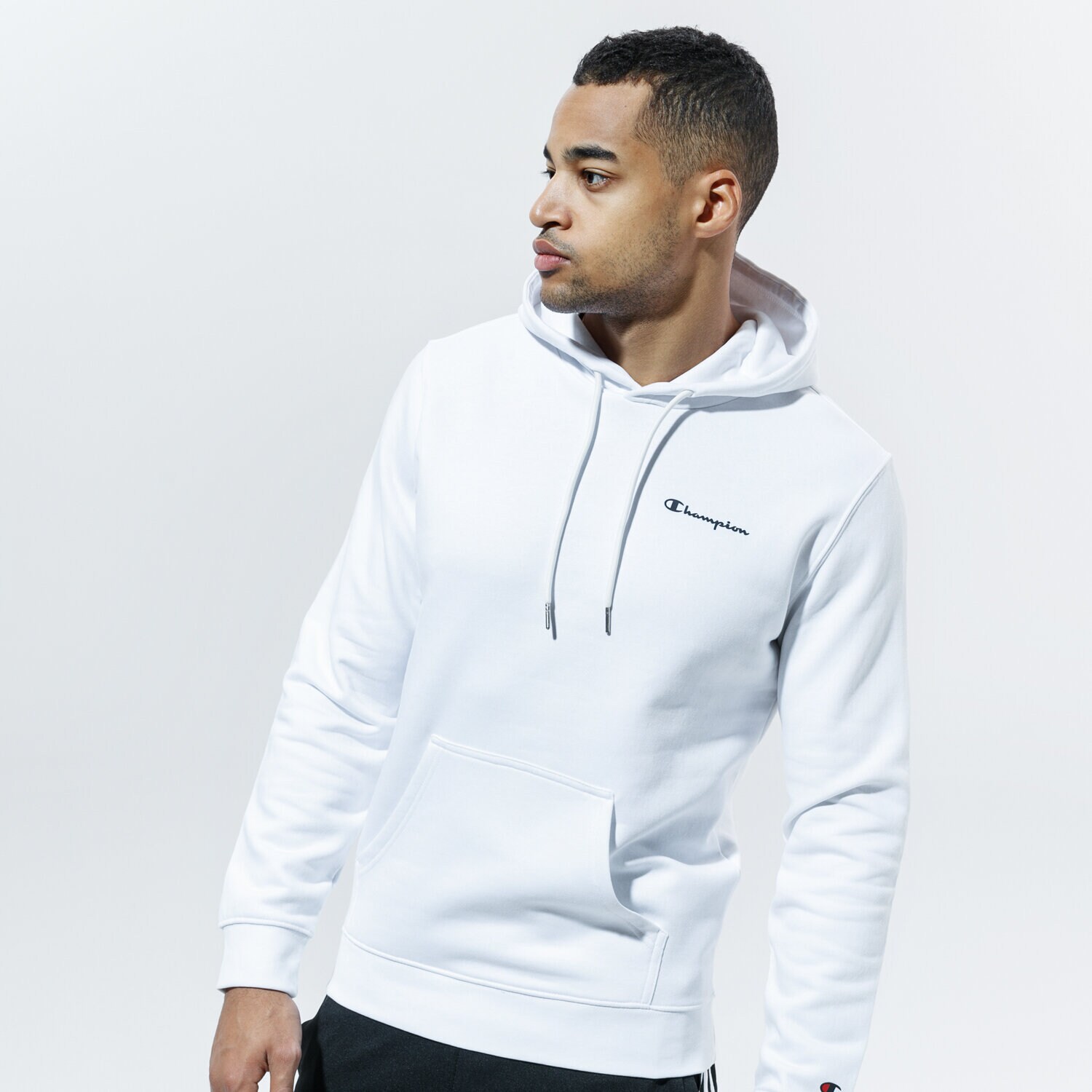 Herren CHAMPION HOODIE HOODED SWEATSHIRT 214749WW001 Weiß