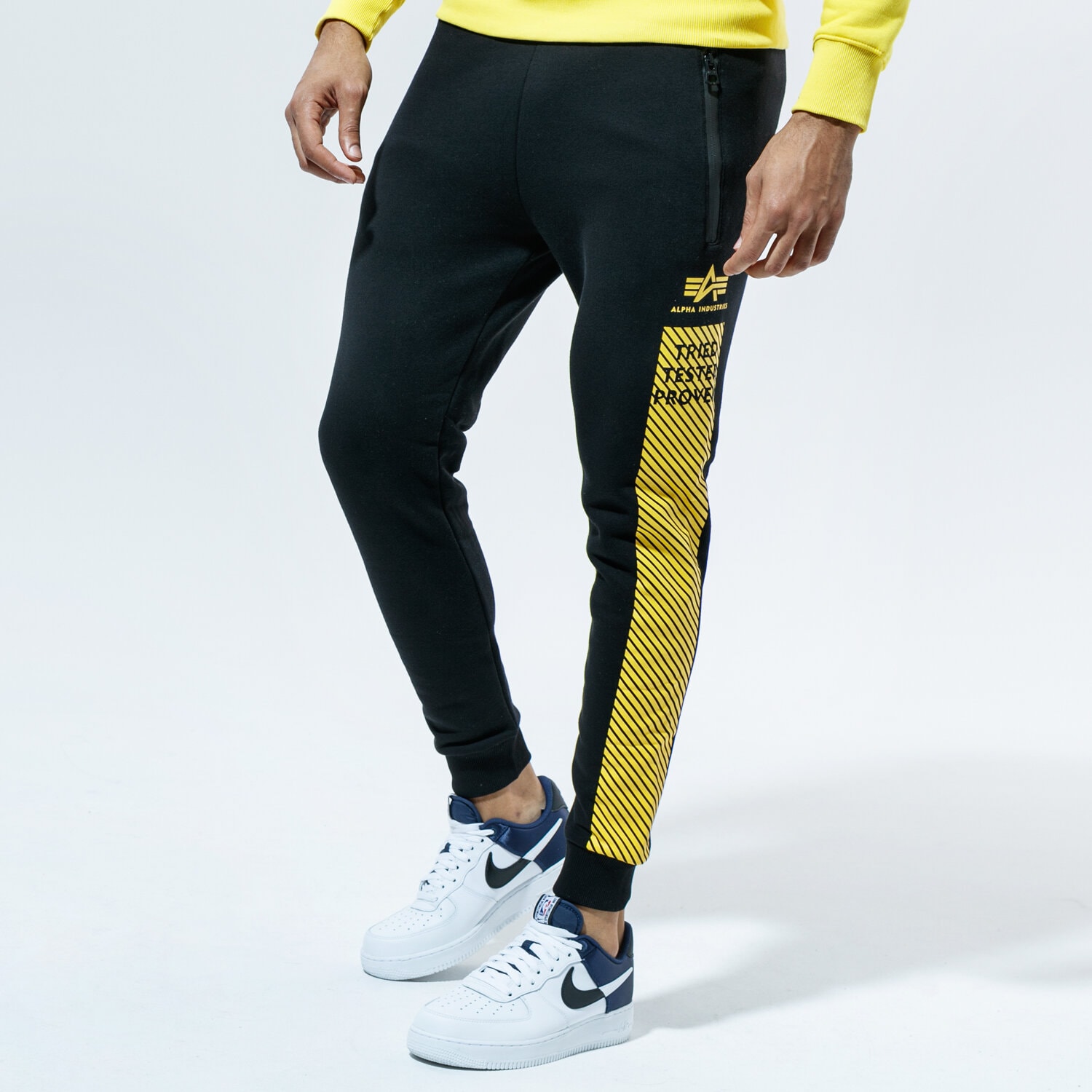 Herren Hosen ALPHA INDUSTRIES HOSE SAFETY LINE JOGGER 12839003 Schwarz