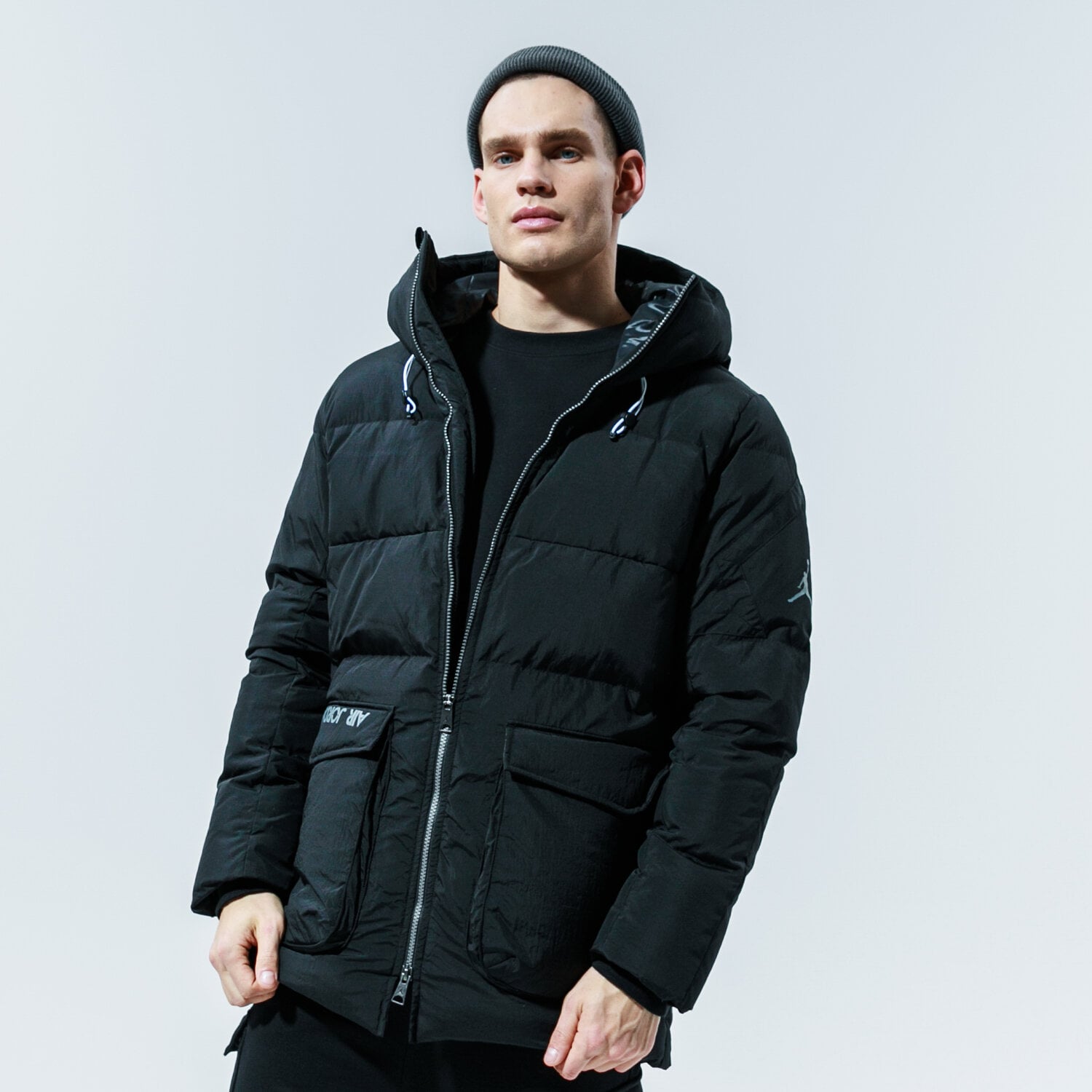 Herren Winterjacke JORDAN JACKE WINTER M J DOWN PARKA CK6661-010 Schwarz