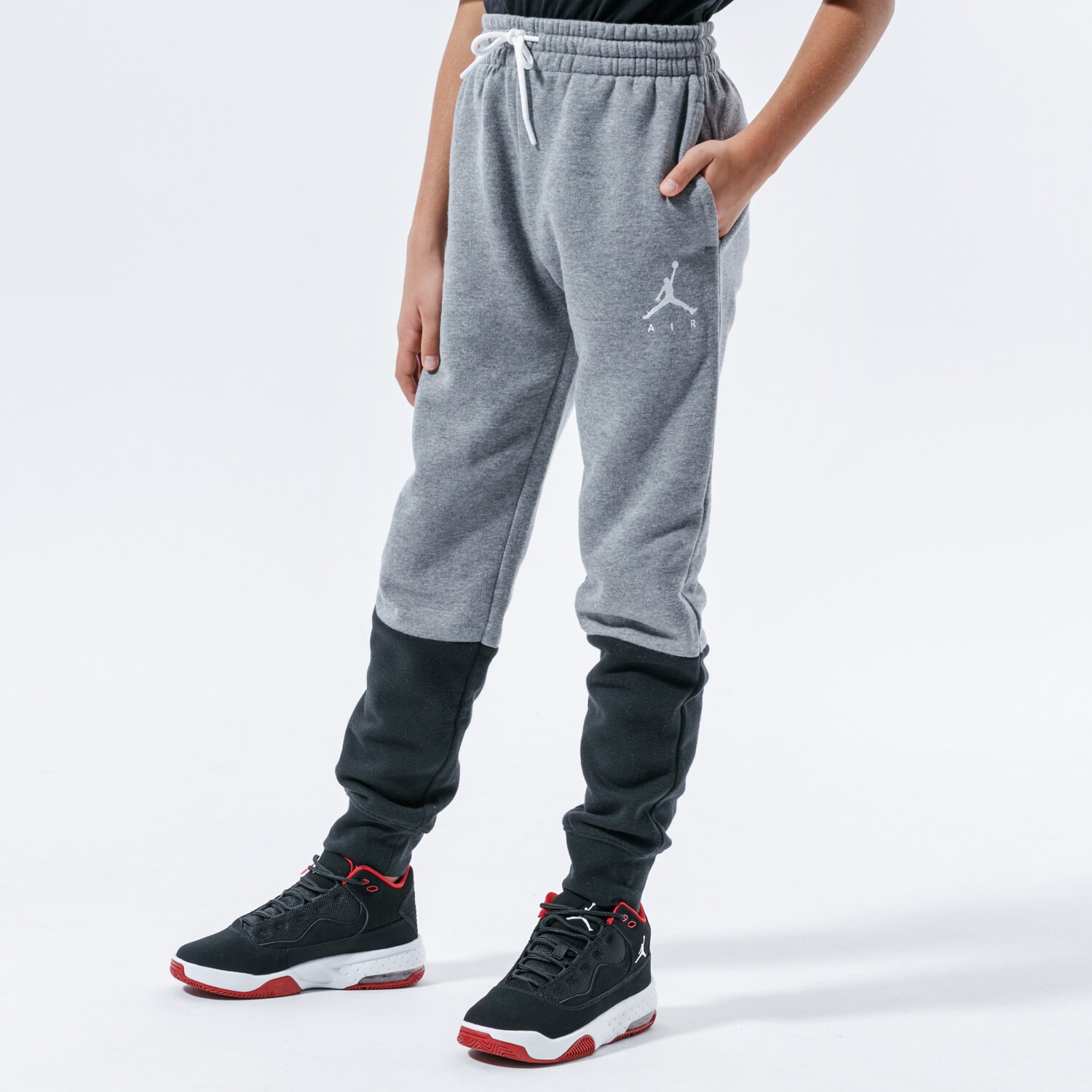 Kinder Hosen JORDAN HOSE JUMPMAN AIR FLEECE PANT BOY 957725-K6N Grau