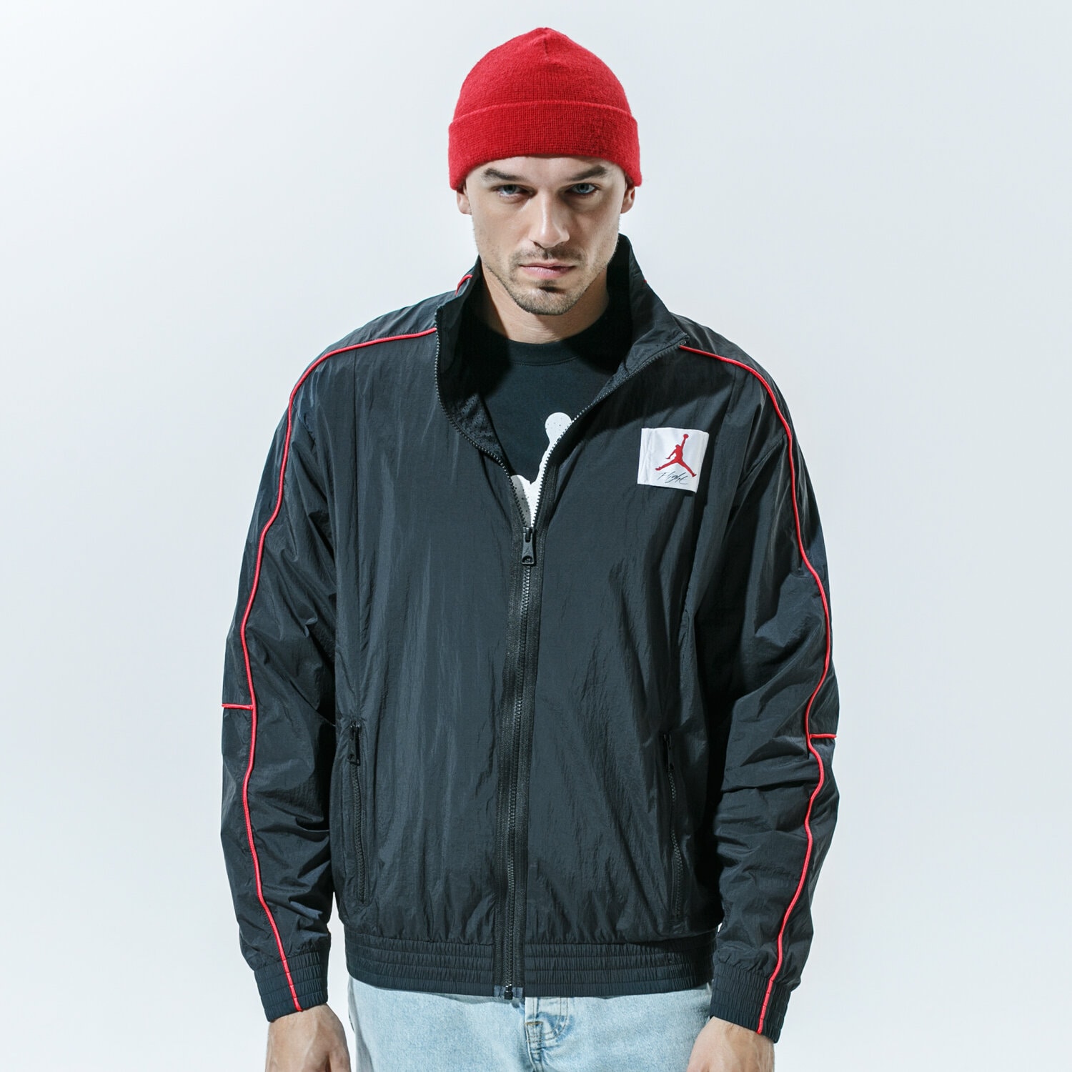 Herren Winterjacke JORDAN JACKE M J FLIGHT WARMUP JACKET CK6652-010 Schwarz