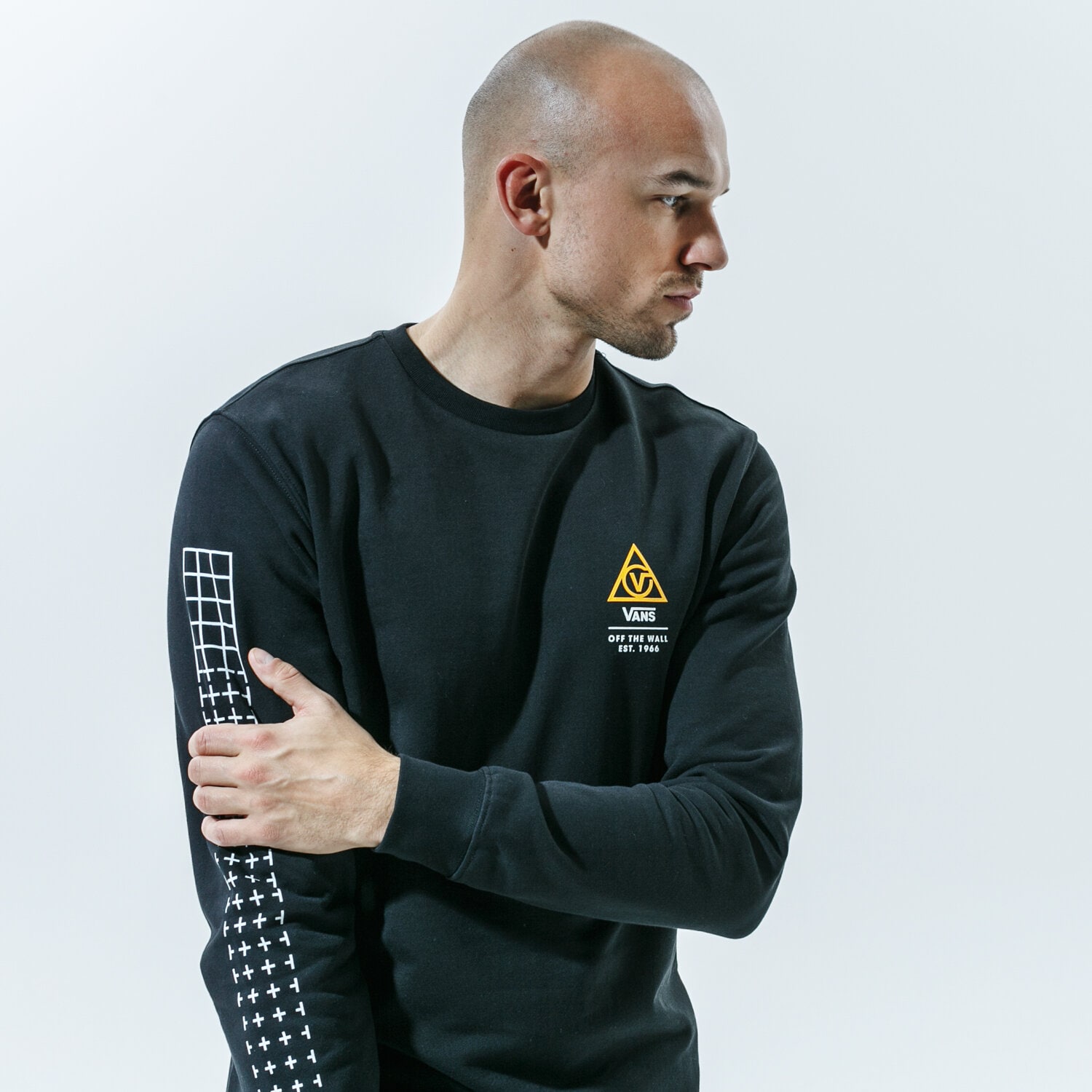 Herren VANS SWEATSHIRT 66 SUPPLY CREW VN0A4RQNBLK1 Schwarz