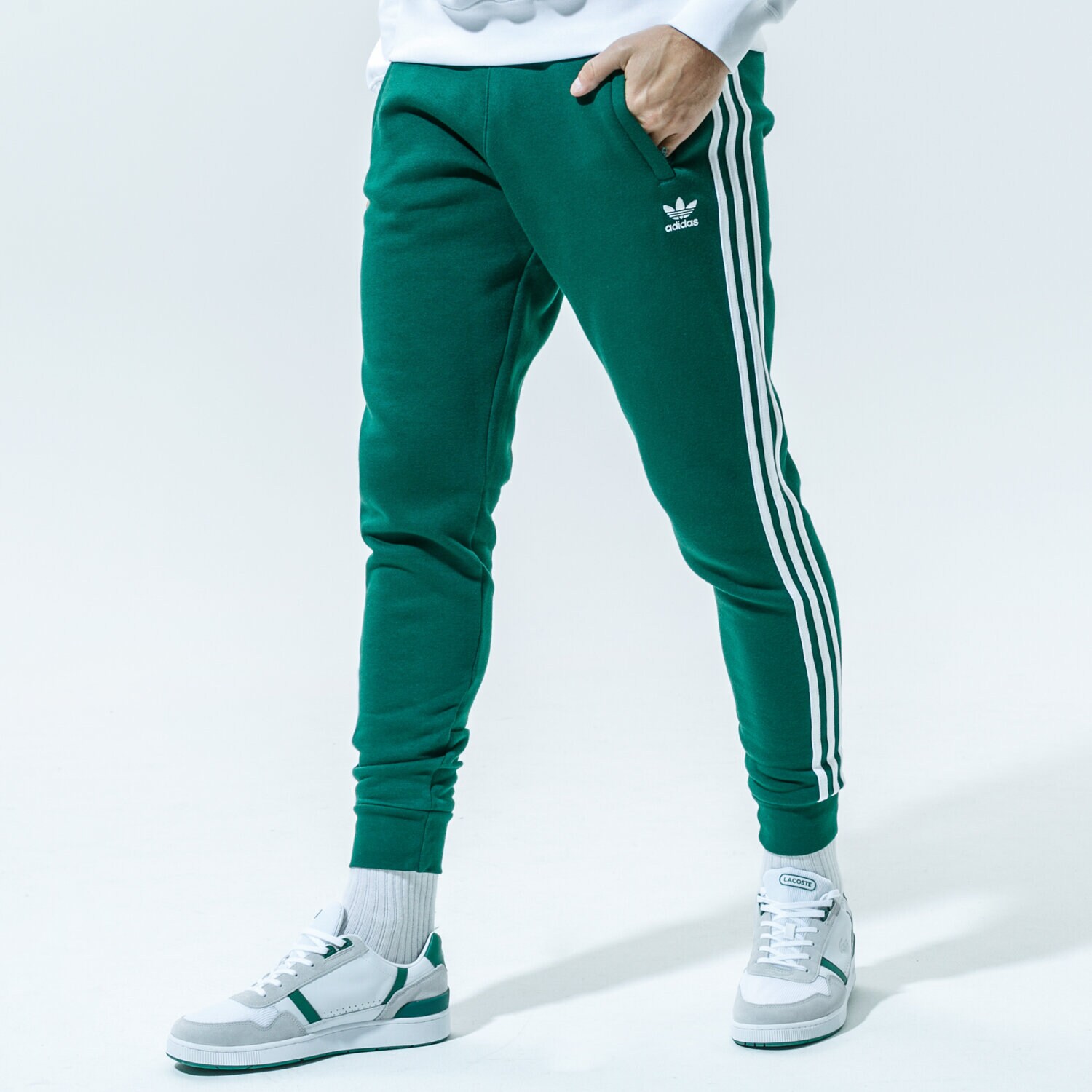 Herren Hosen ADIDAS HOSE 3-STRIPES PANT GD9956 Grün
