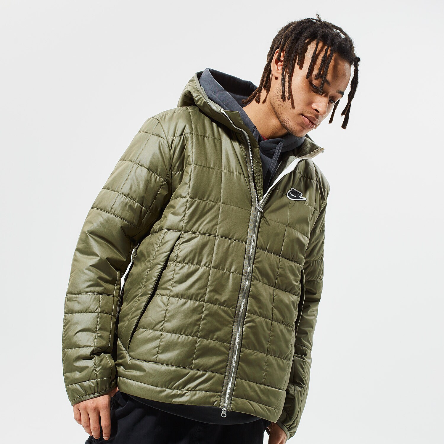Herren Winterjacke NIKE JACKE WINTER M NSW SYN FIL JKT FLEECE LND CU4422-380 Grün