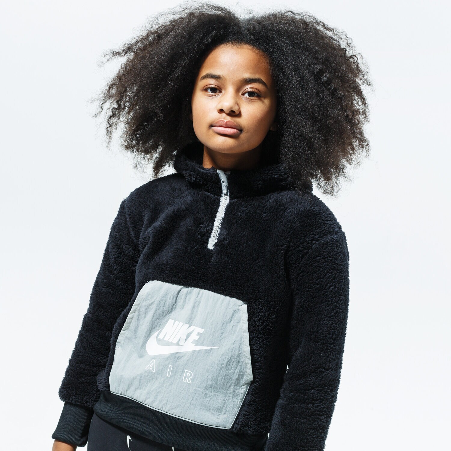 Kinder NIKE FLEECESHIRT AIR CU8550-010 Schwarz