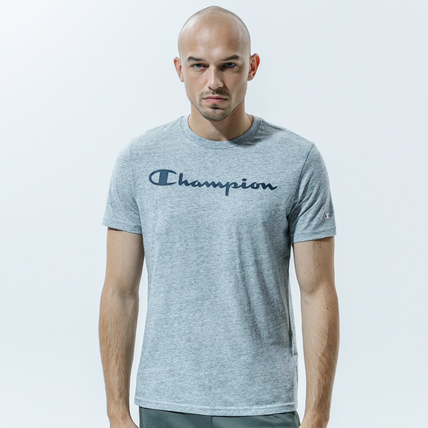 Herren T-Shirt CHAMPION T-SHIRT CREWNECK T-SHIRT 214747EM021 Grau